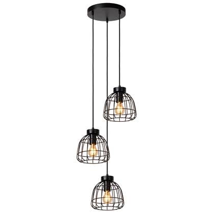 Lucide FILOX Hanglamp 3xE27 - Zwart