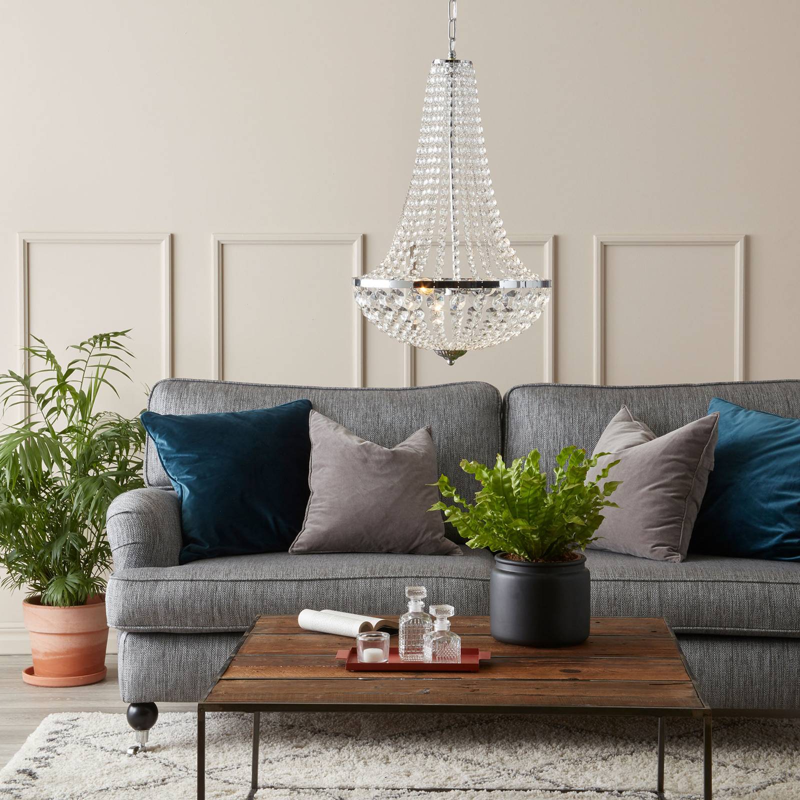 Markslöjd Kroonluchter Gränsö voor de badkamer, Ø 30 cm – Lampen24