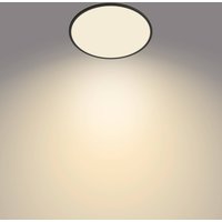 Philips SuperSlim plafondlamp 2.700K Ø42cm zwart