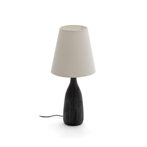 Kave Home Tafellamp Luvia Mangohout en stof