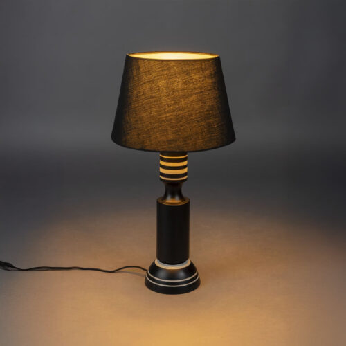 Dutchbone Tafellamp Virgil 60cm - Zwart