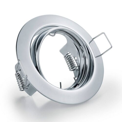 Trio Lighting Ronde inbouwlamp Jura in chroom - Lampen24