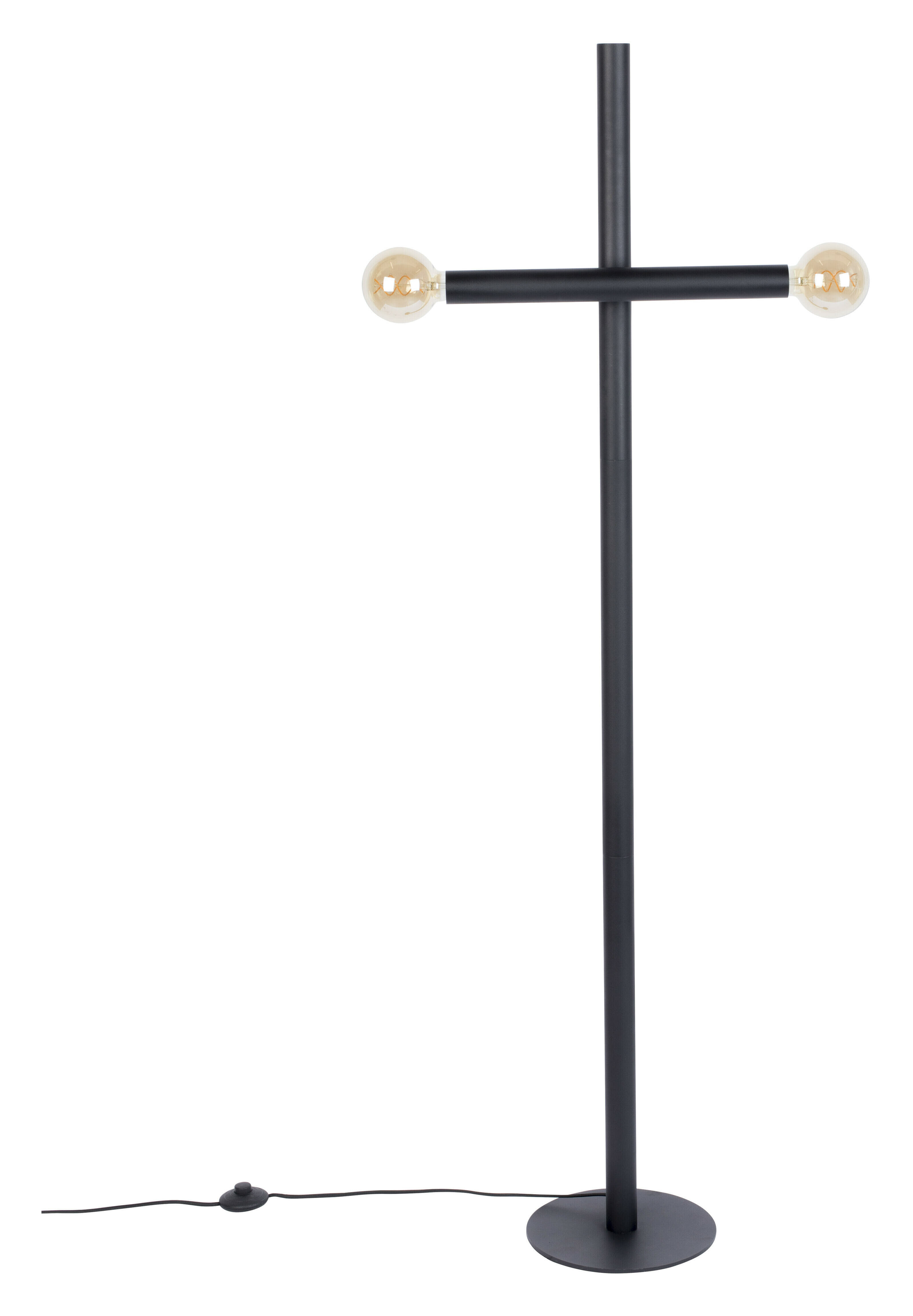 Zuiver Vloerlamp Hawk 2-lamps - Zwart