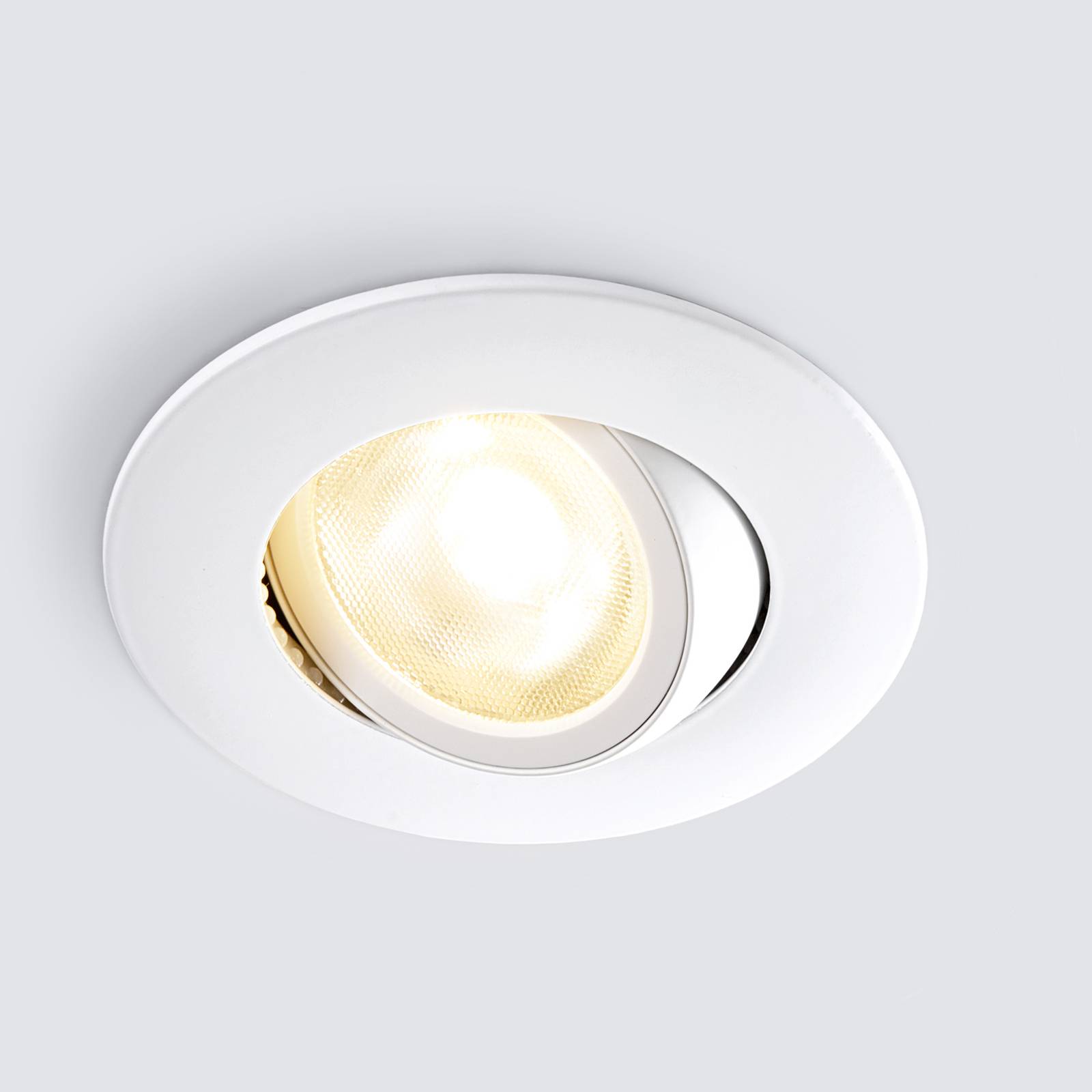 Heitronic LED plafond inbouwspot DL8002, zwenkbaar, 38° - Lampen24