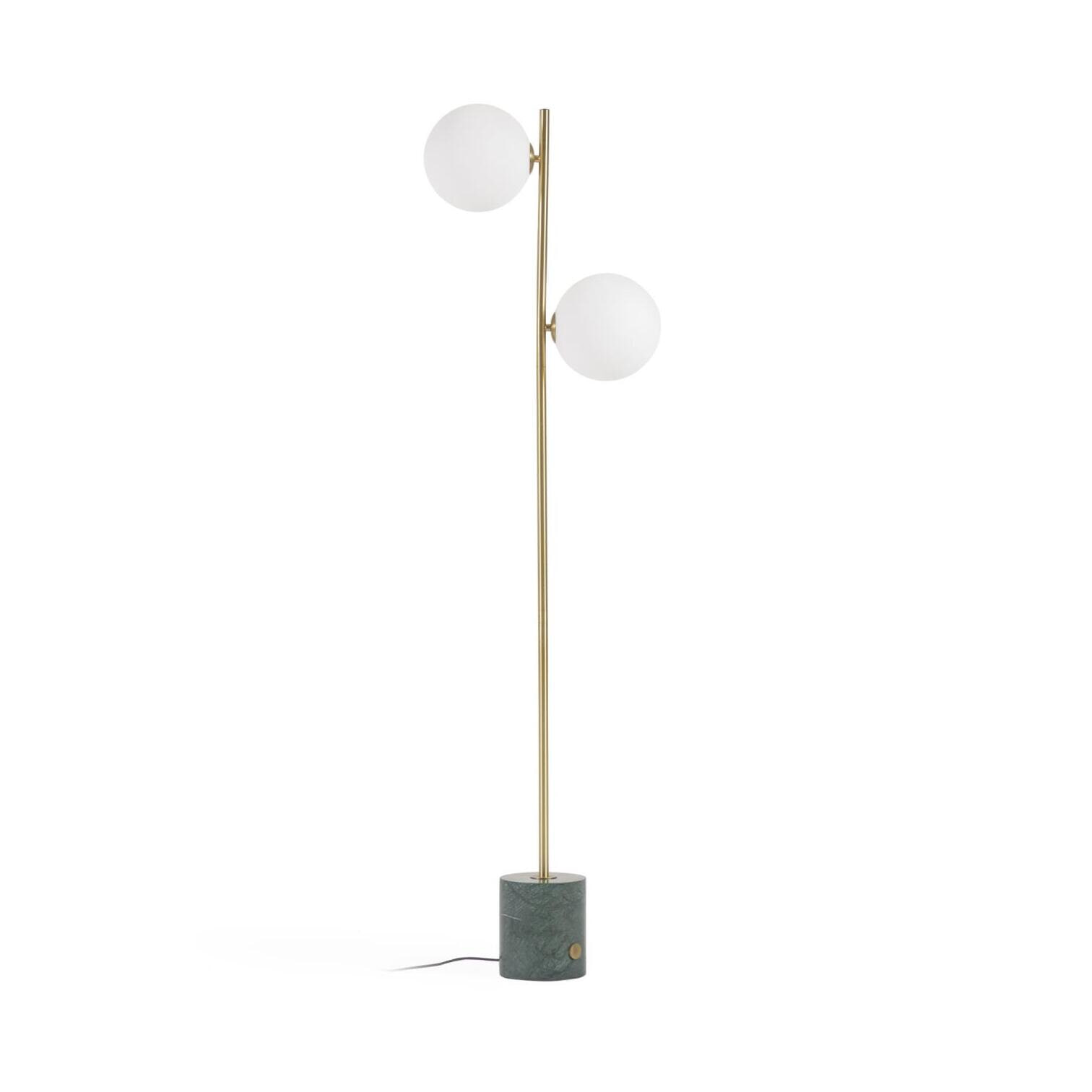 Kave Home Vloerlamp Lonela Marmer en messing