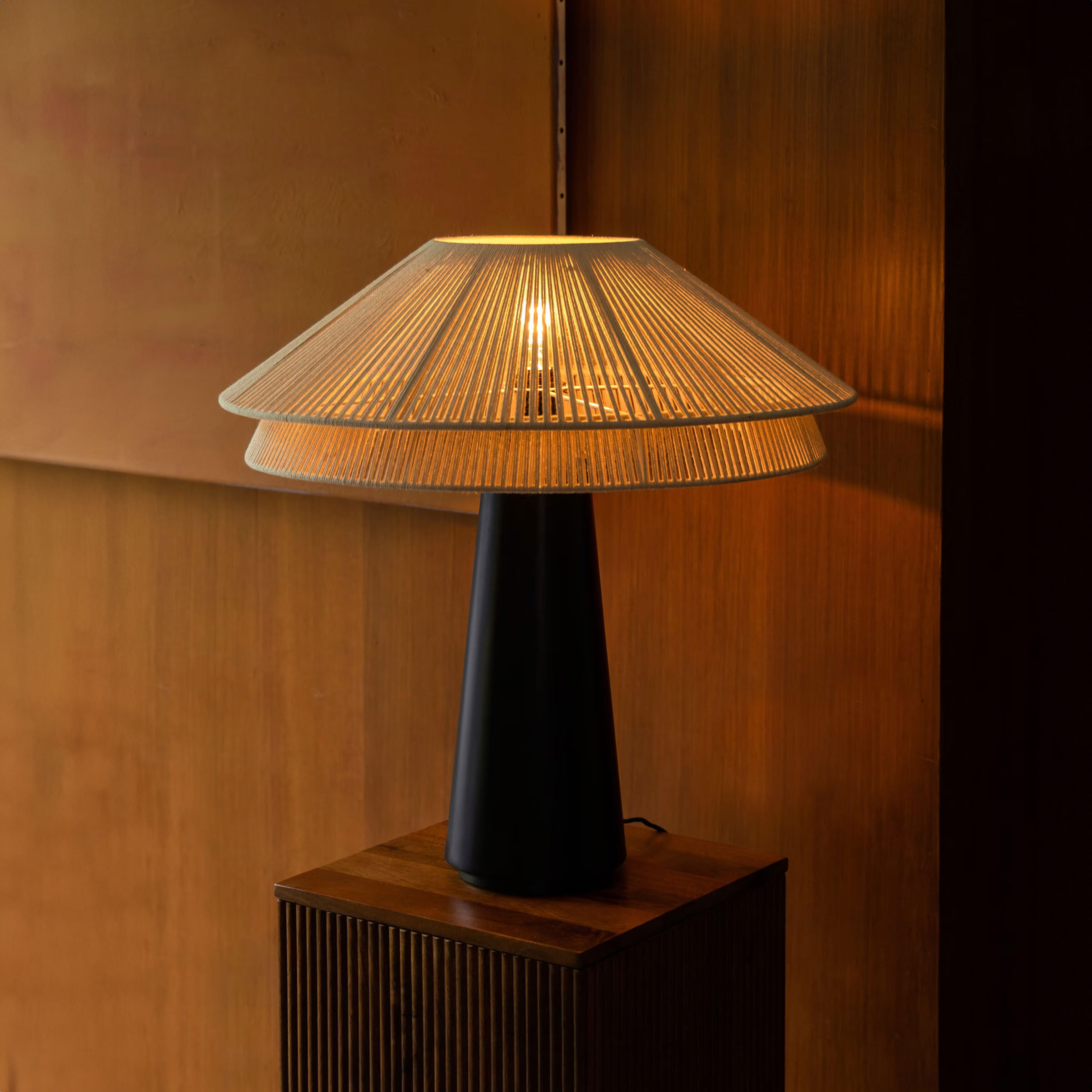 Dutchbone Tafellamp Elon Katoen