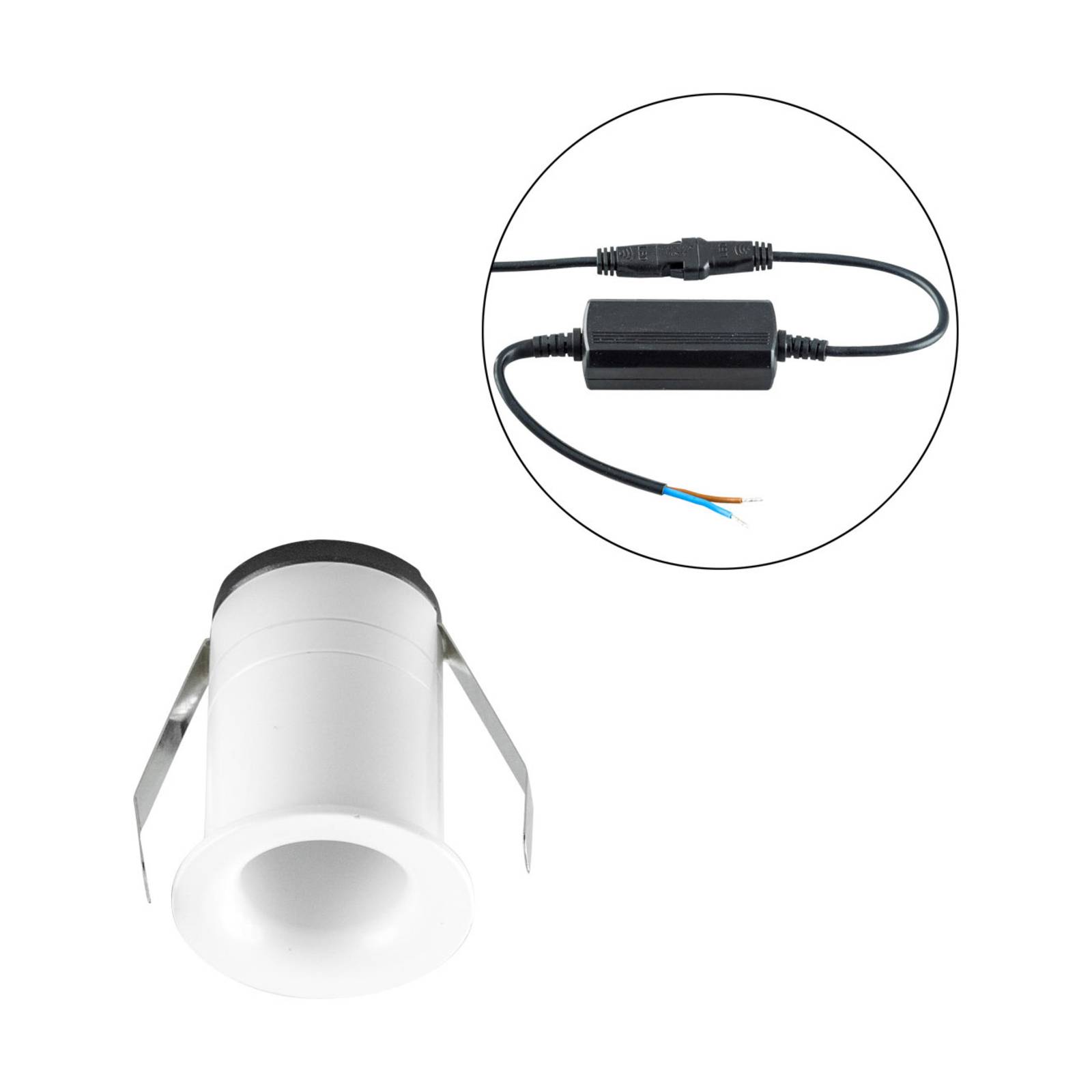 EVN Noblendo LED inbouwlamp wit Ø 3,5 cm - Lampen24