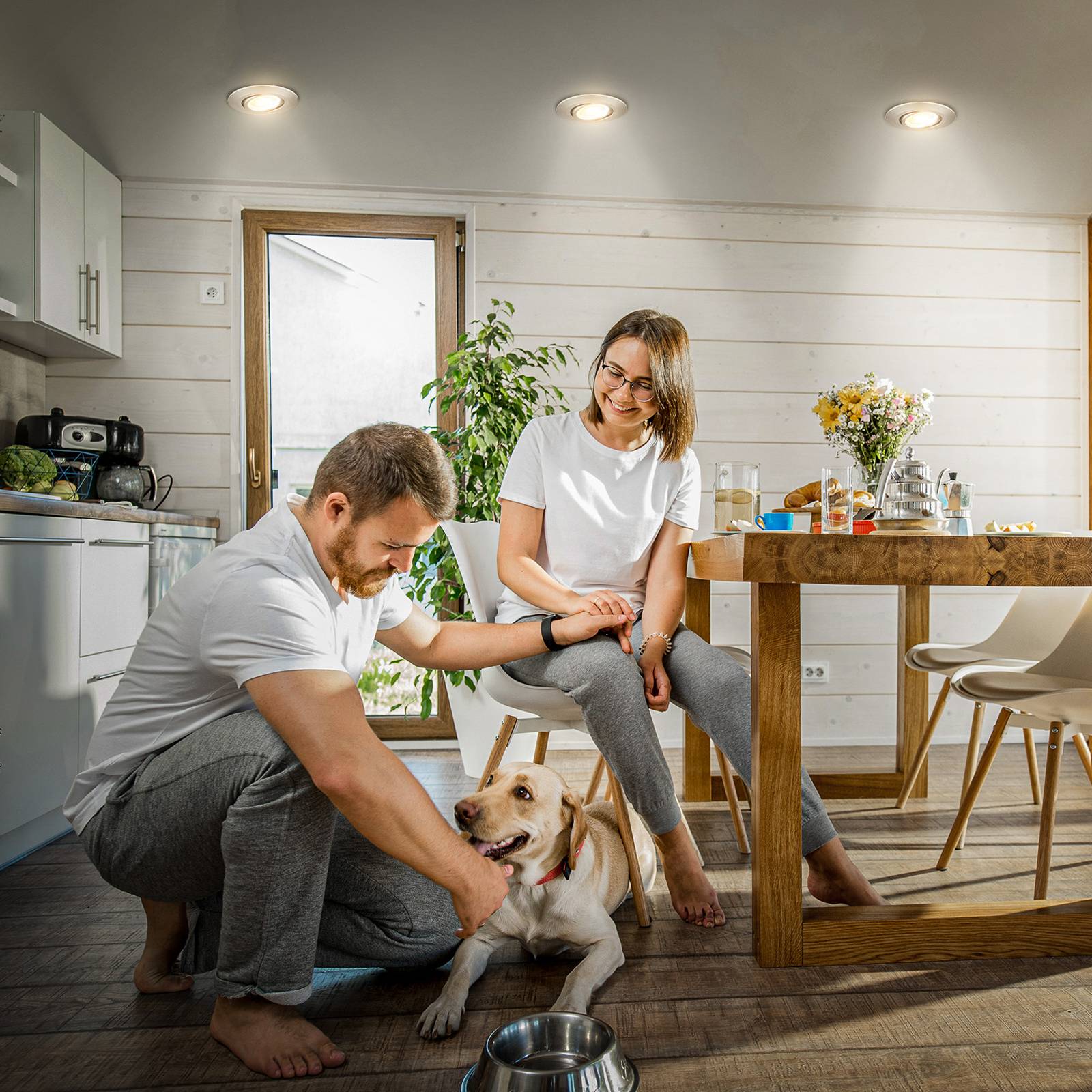 Briloner Klira inbouwlamp, nikkel, draaibaar, dimbaar, 3 stuks - Lampen24