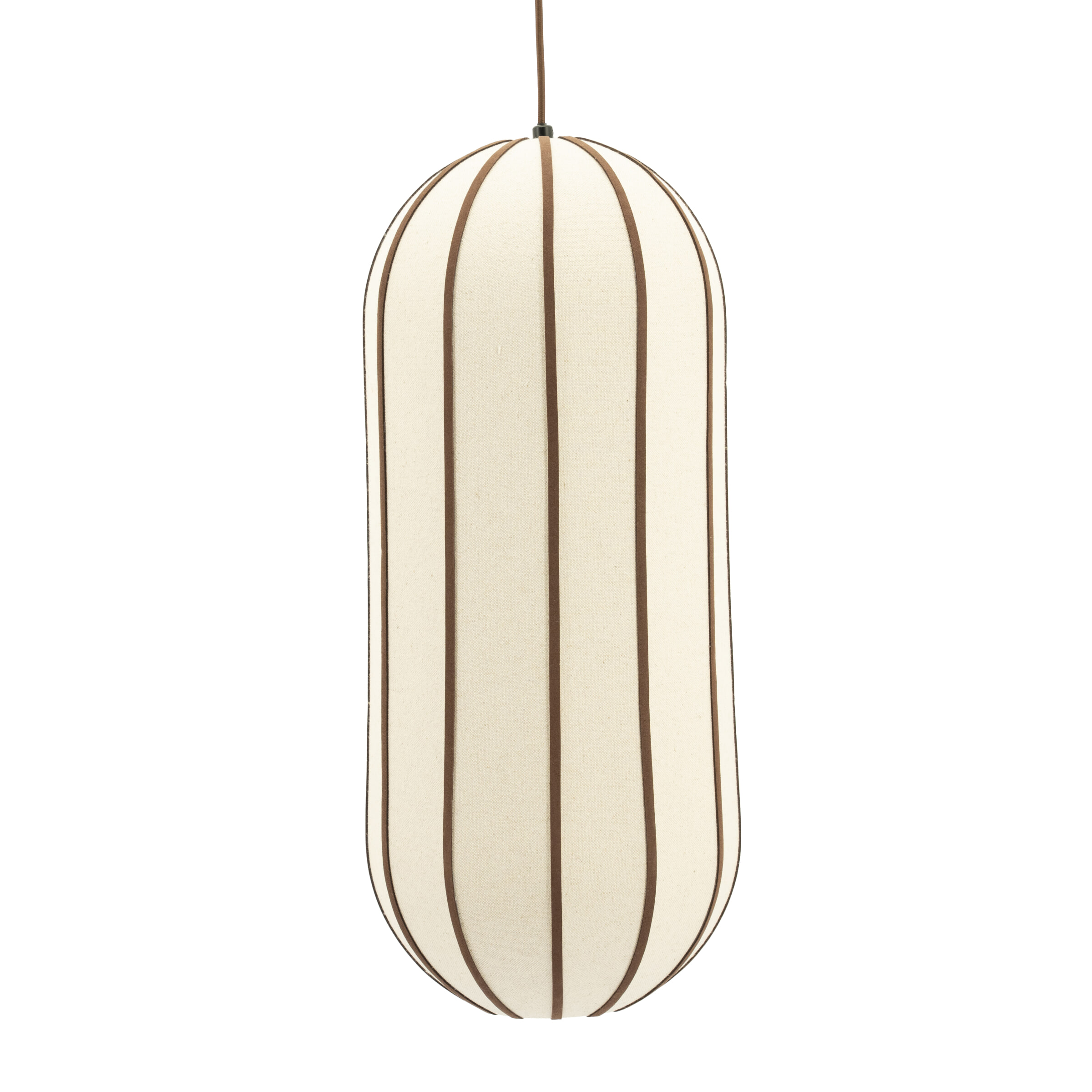 By-Boo Hanglamp Cocoon Linnen en leder