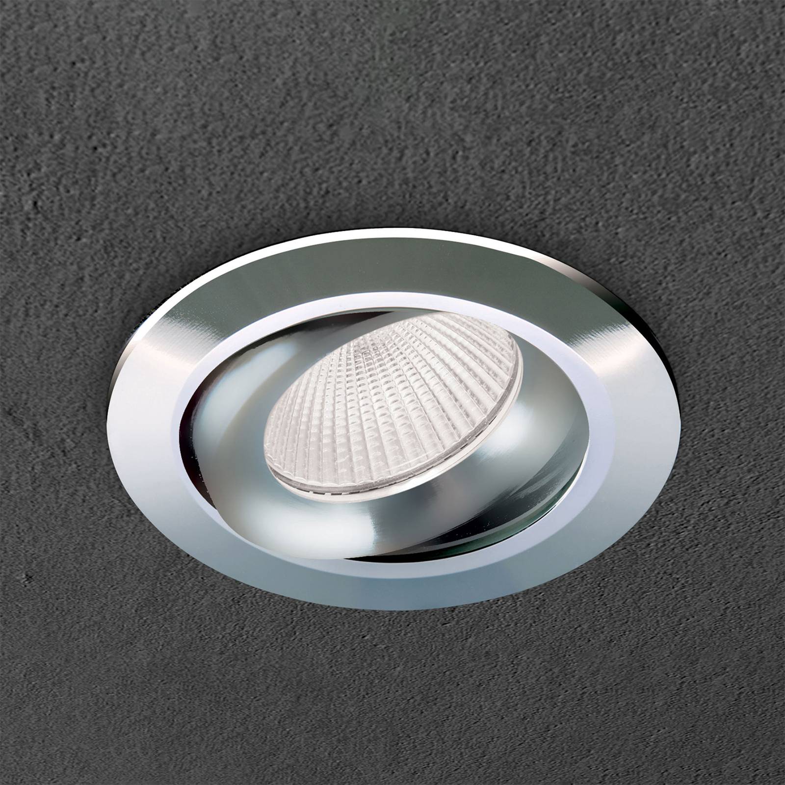 ORION Inbouwspot Choice, aluminium, zwenkbaar, chroom – Lampen24