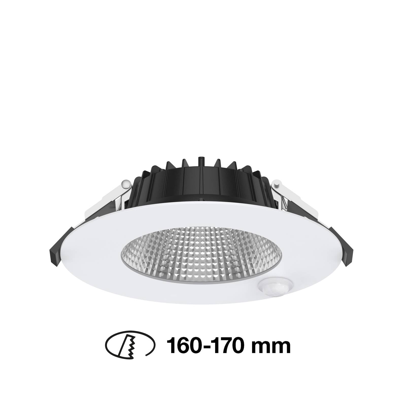 The Light Group SLC Shift LED downlight Ø 18cm wit met sensor – Lampen24