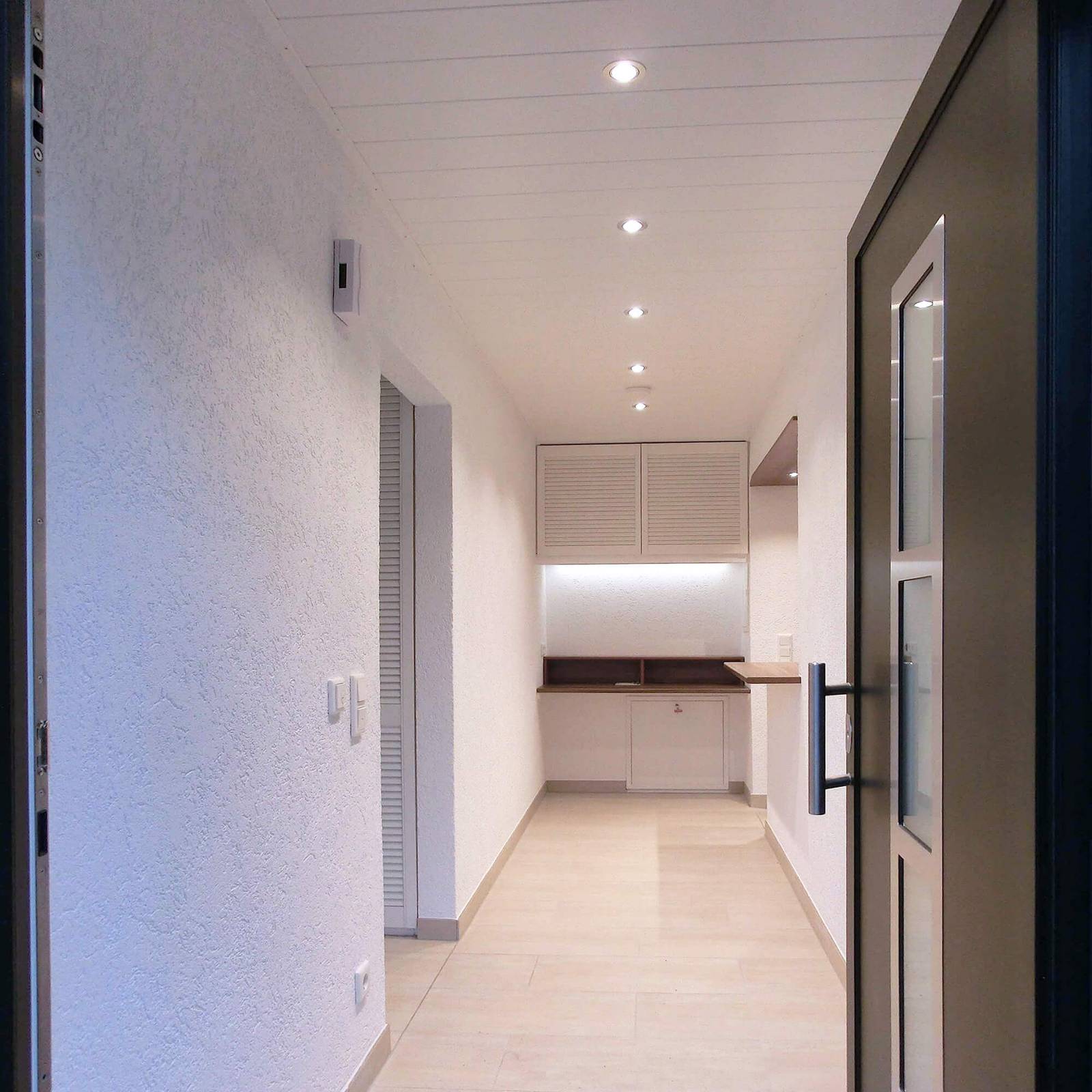 Deko-Light LED plafond inbouwlamp Acrux, Ø 11 cm, zilver mat, CCT – Lampen24
