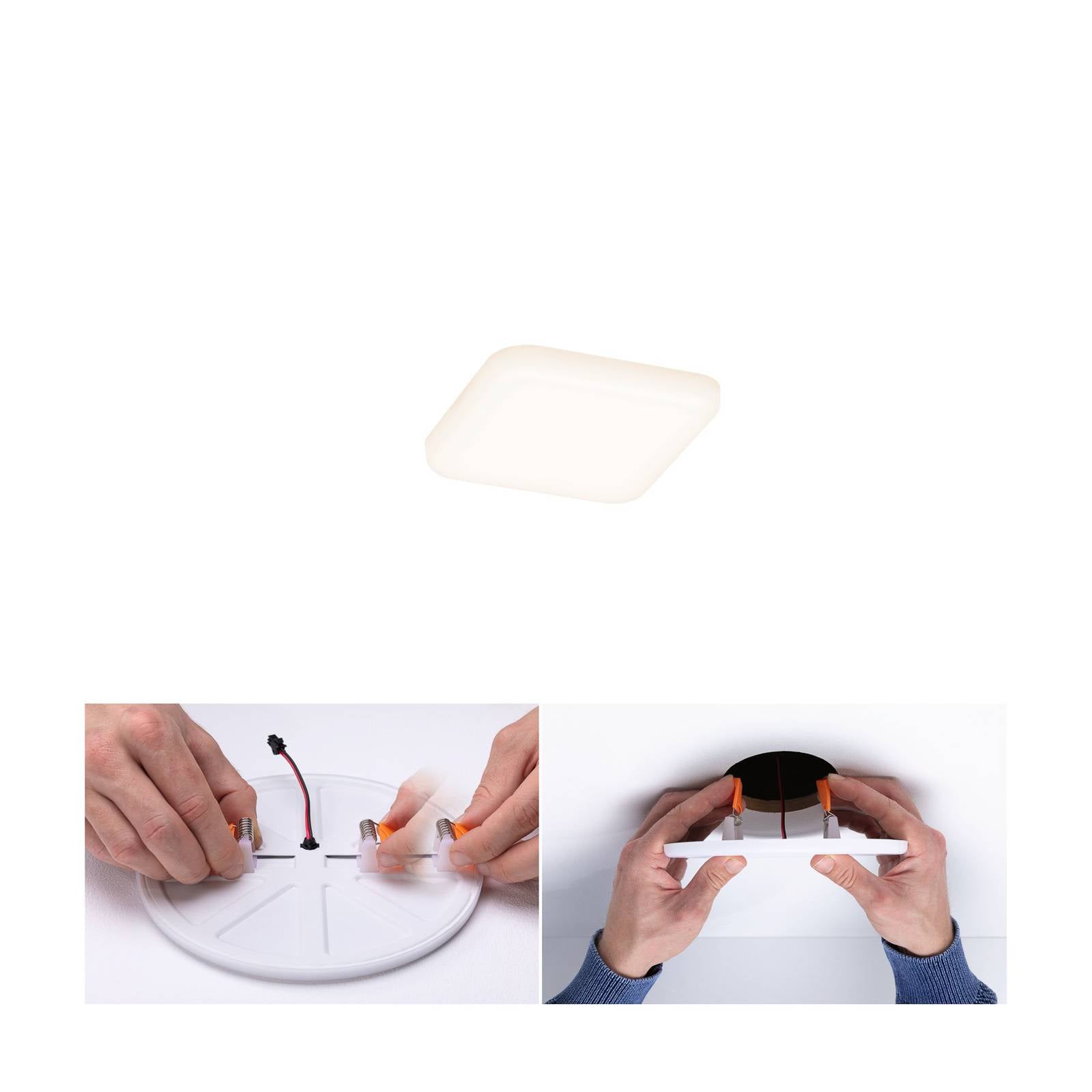 Paulmann LED paneel Veluna 3.000K hoekig 7,5 cm – Lampen24