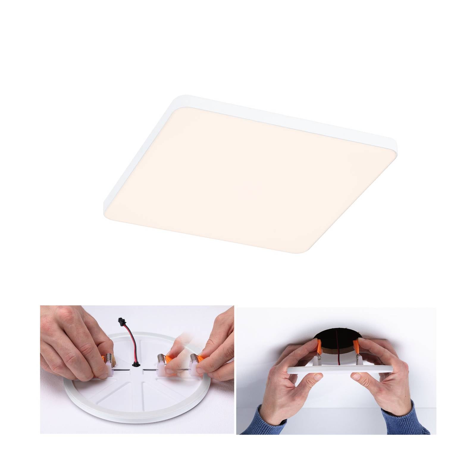 Paulmann Veluna Edge LED inbouw IP44 3000K 16x16cm – Lampen24