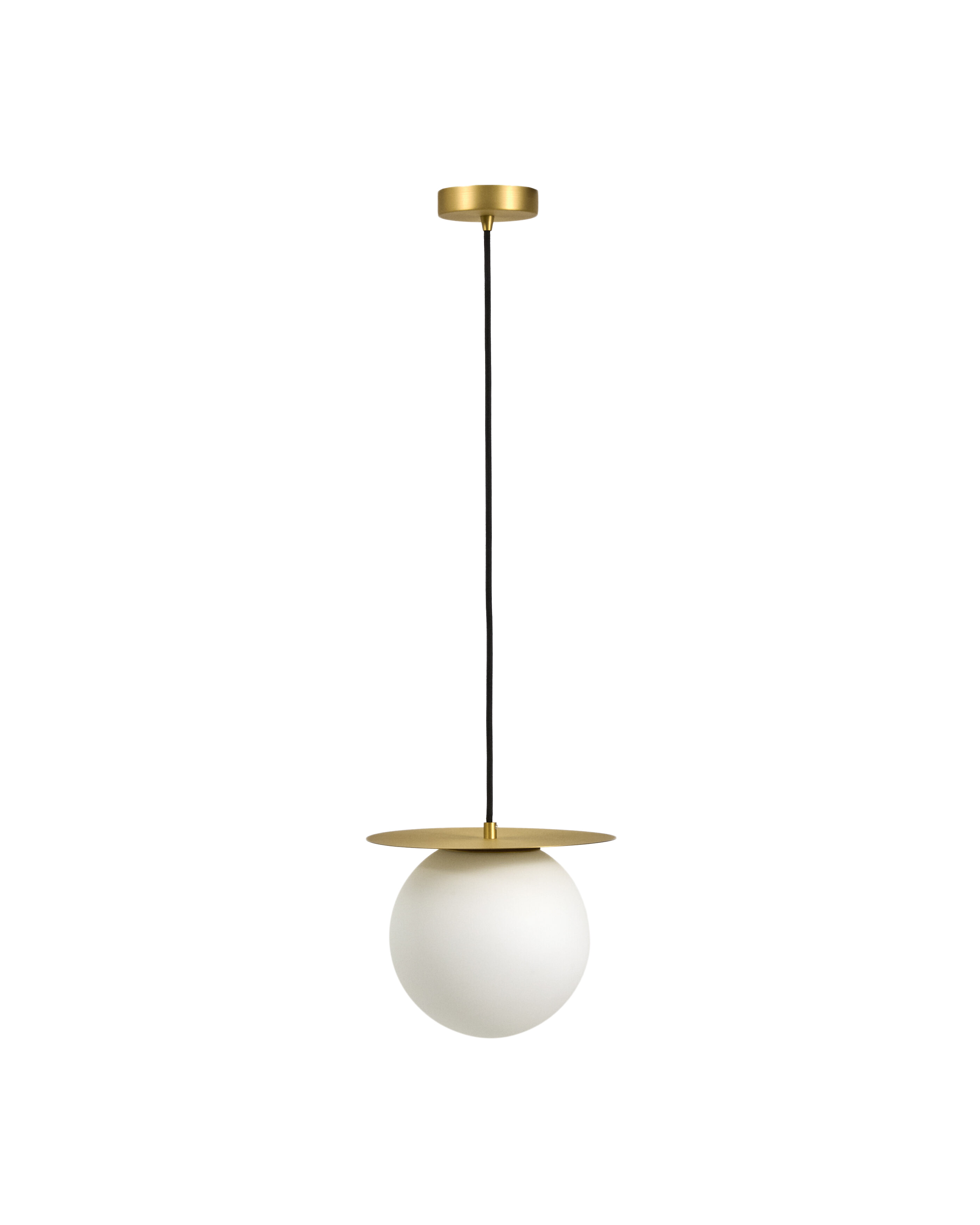 Kave Home Hanglamp Brisia Glas en messing