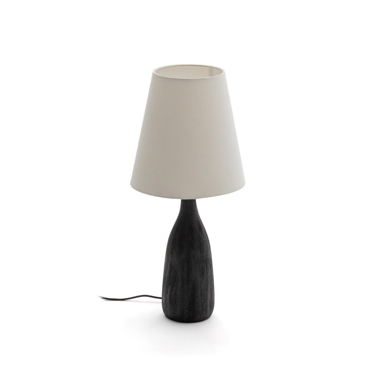 Kave Home Tafellamp Luvia Mangohout en stof