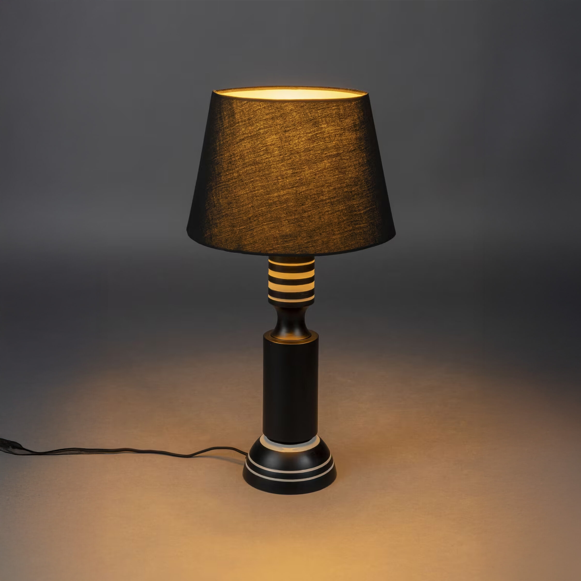 Dutchbone Tafellamp Virgil 60cm - Zwart