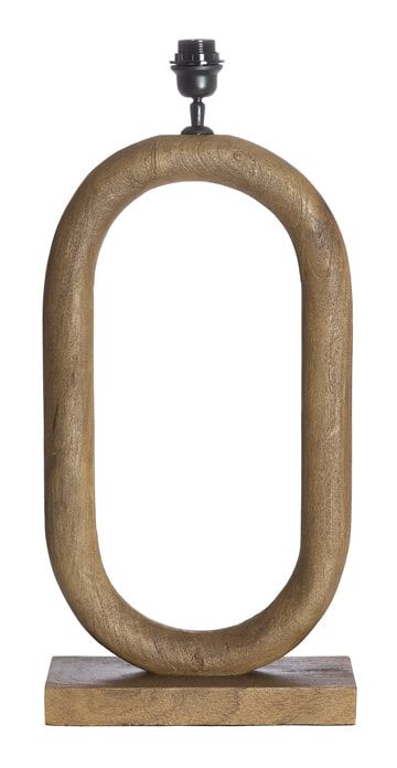Light & Living Ovale Tafellamp Paceco Hout