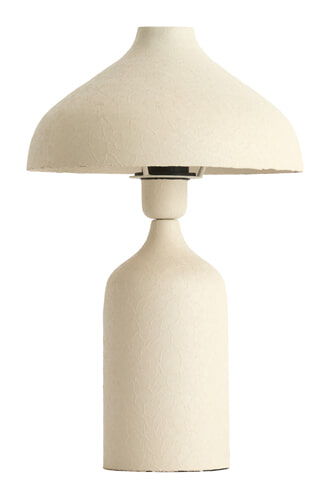 Light & Living Tafellamp Yebri 40cm - Crème - Rond