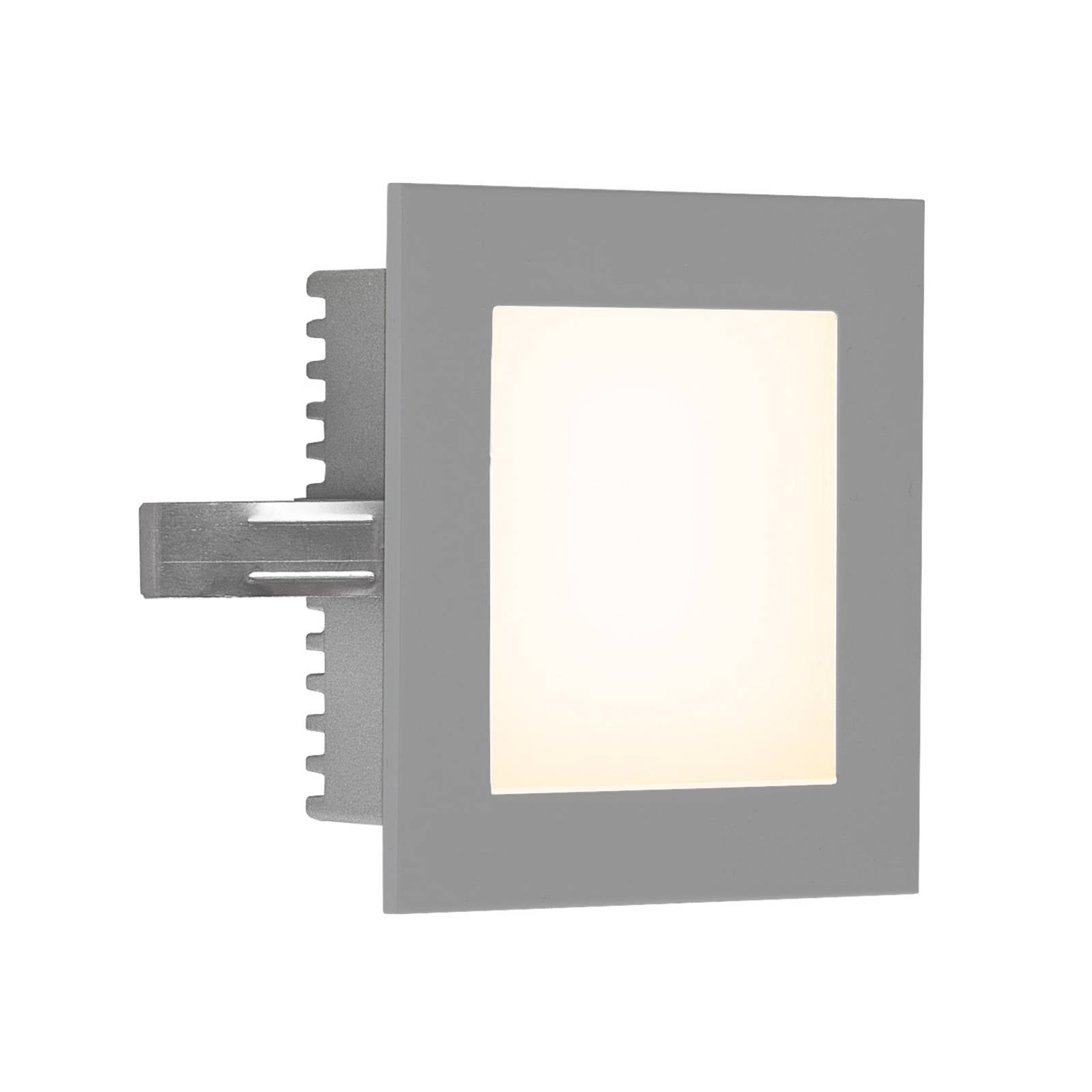 EVN P2180 LED wand inbouwlamp, 3.000 K, zilver – Lampen24