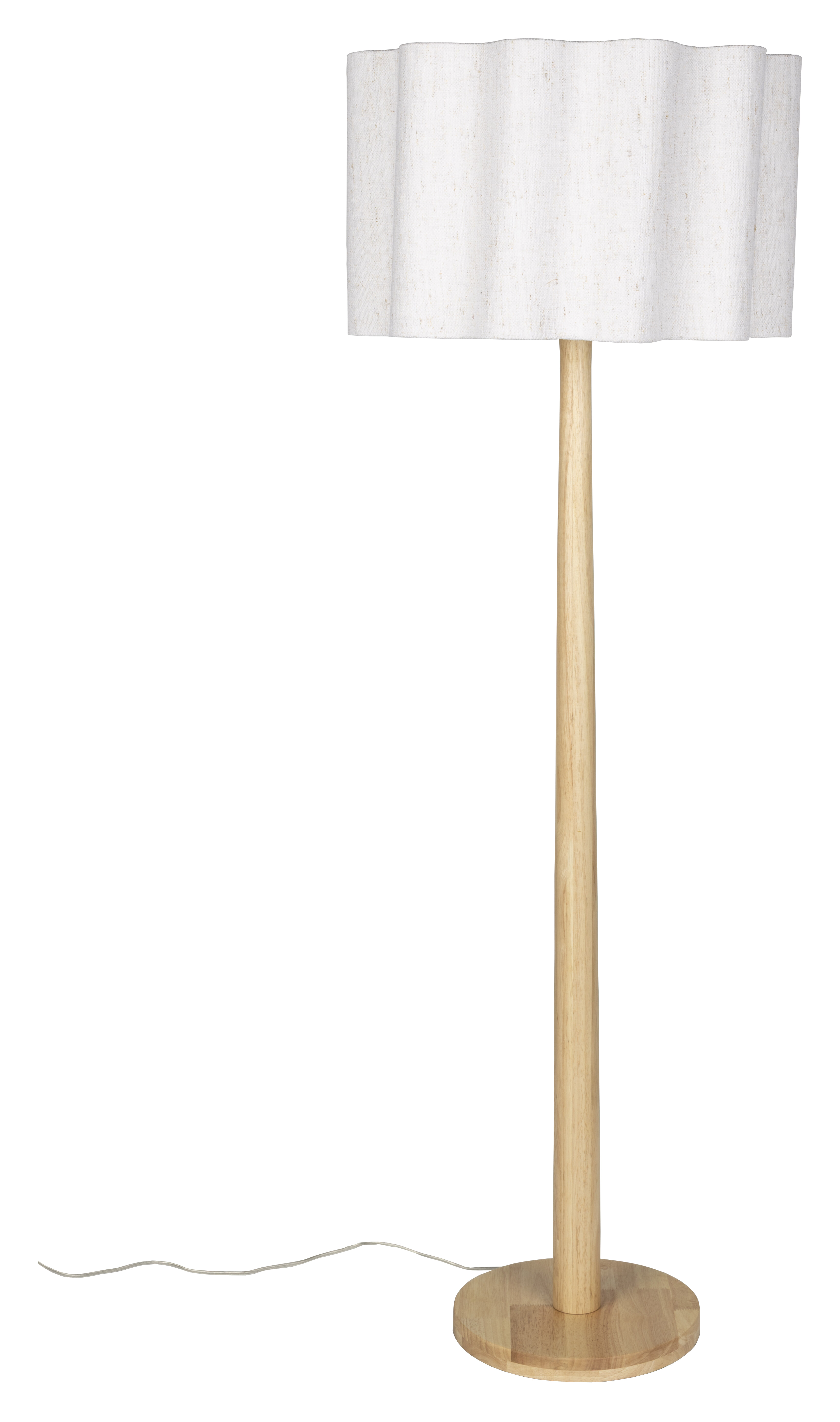 Dutchbone Vloerlamp Scallop Jute en hout