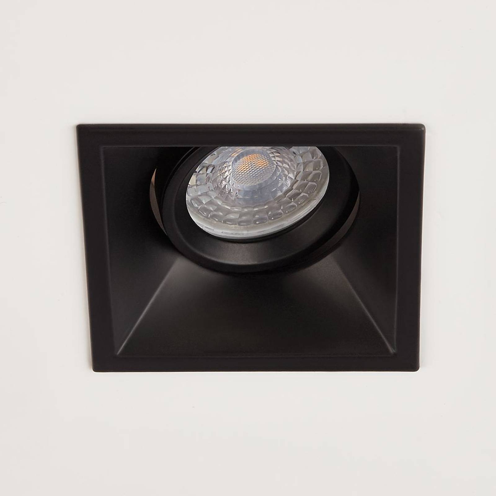 Searchlight Inbouwlamp Slim Trim Square, zwart, 9 x 9 cm, aluminium, GU10 – Lampen24