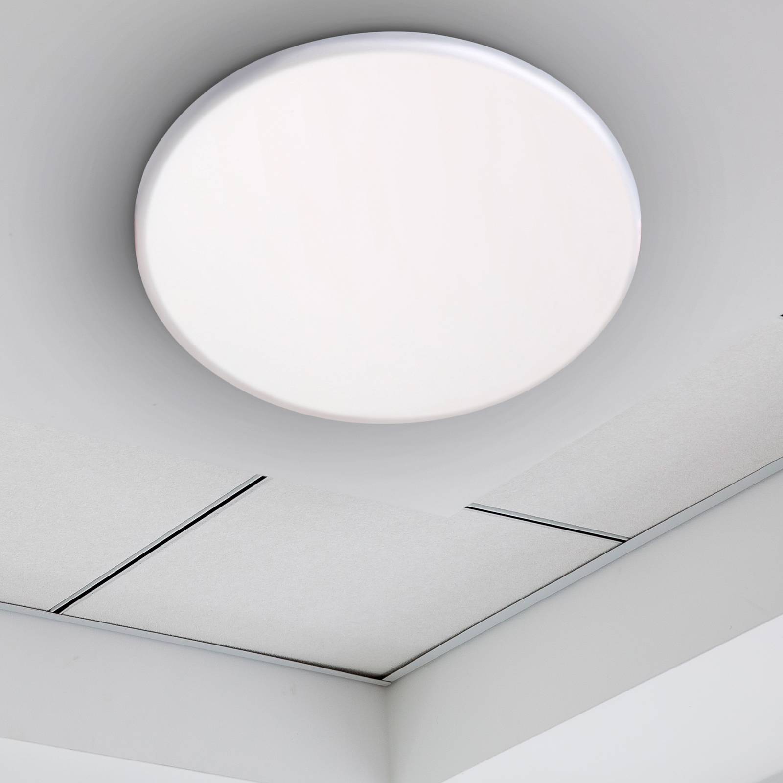 Näve LED inbouwlamp Suma, Ø 21,5 cm, wit, dimbaar, IP44 – Lampen24