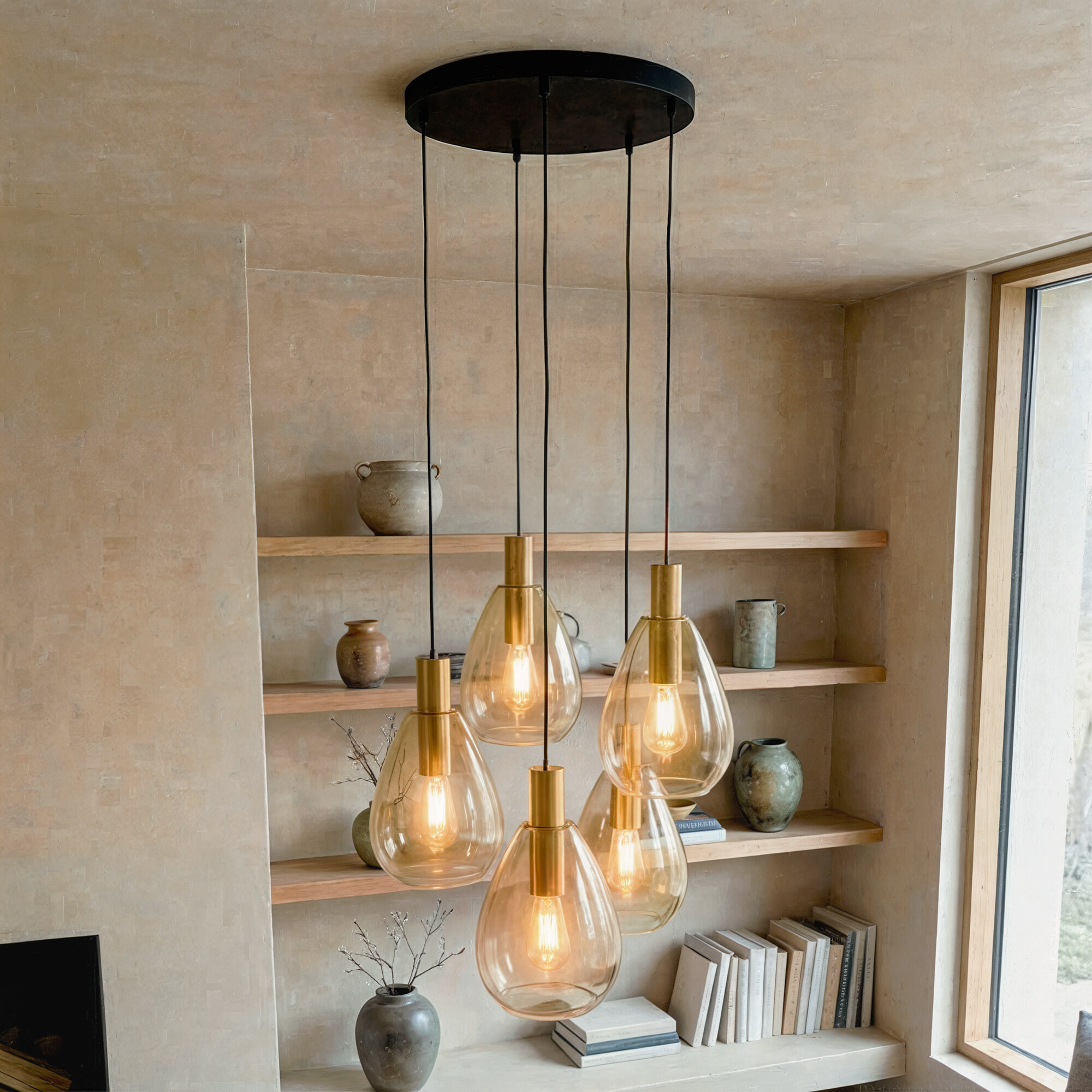 BASE Hanglamp Aislynn 5-lamps