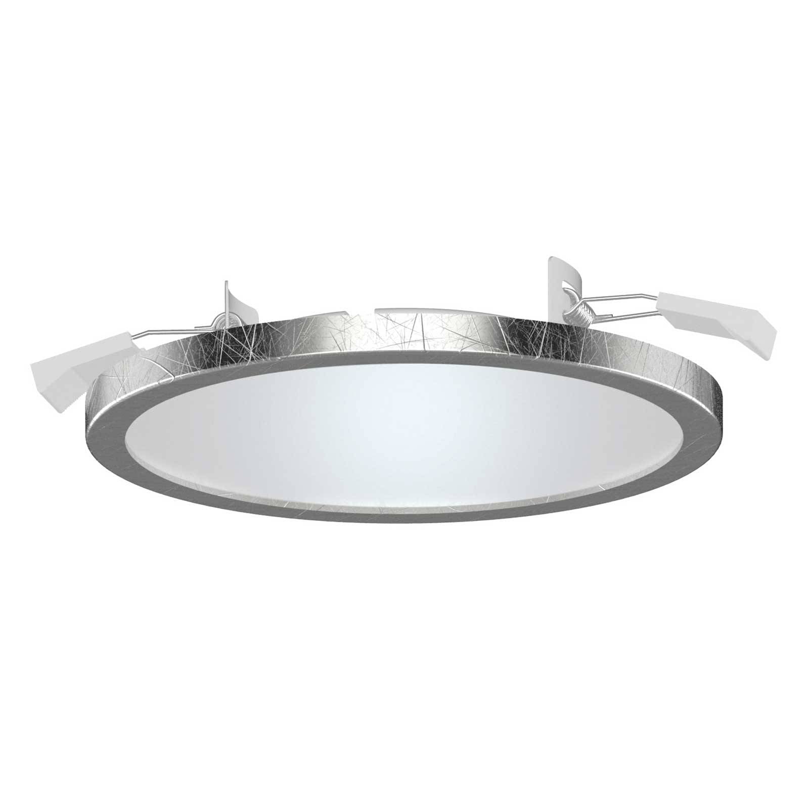 Lightme LED inbouwspot Aqua Pur Ø14,7cm zilver – Lampen24