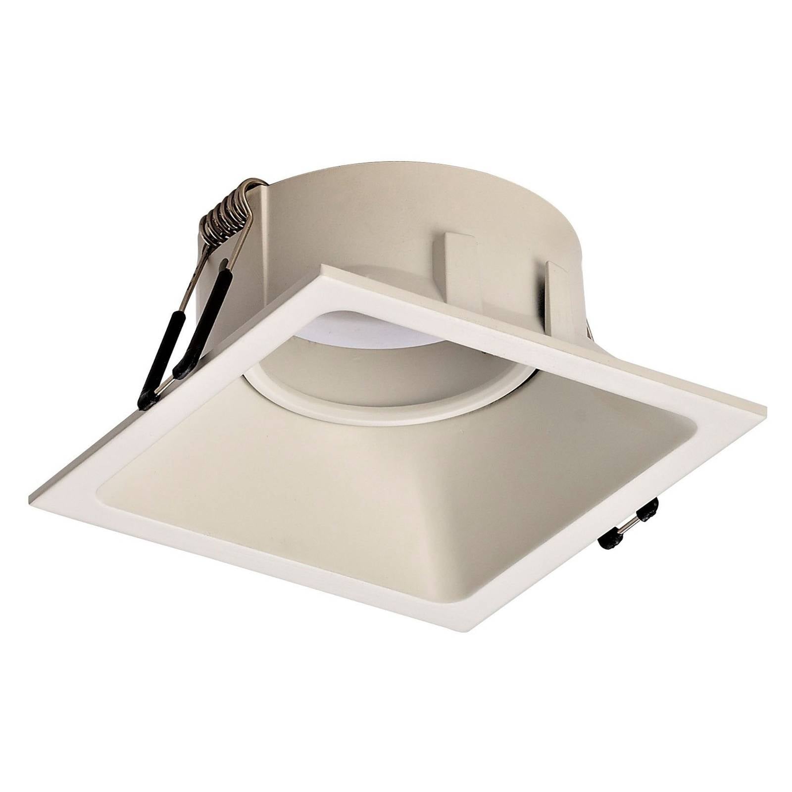 Mantra Iluminación Comfort inbouwlamp, hoekig, mat wit – Lampen24