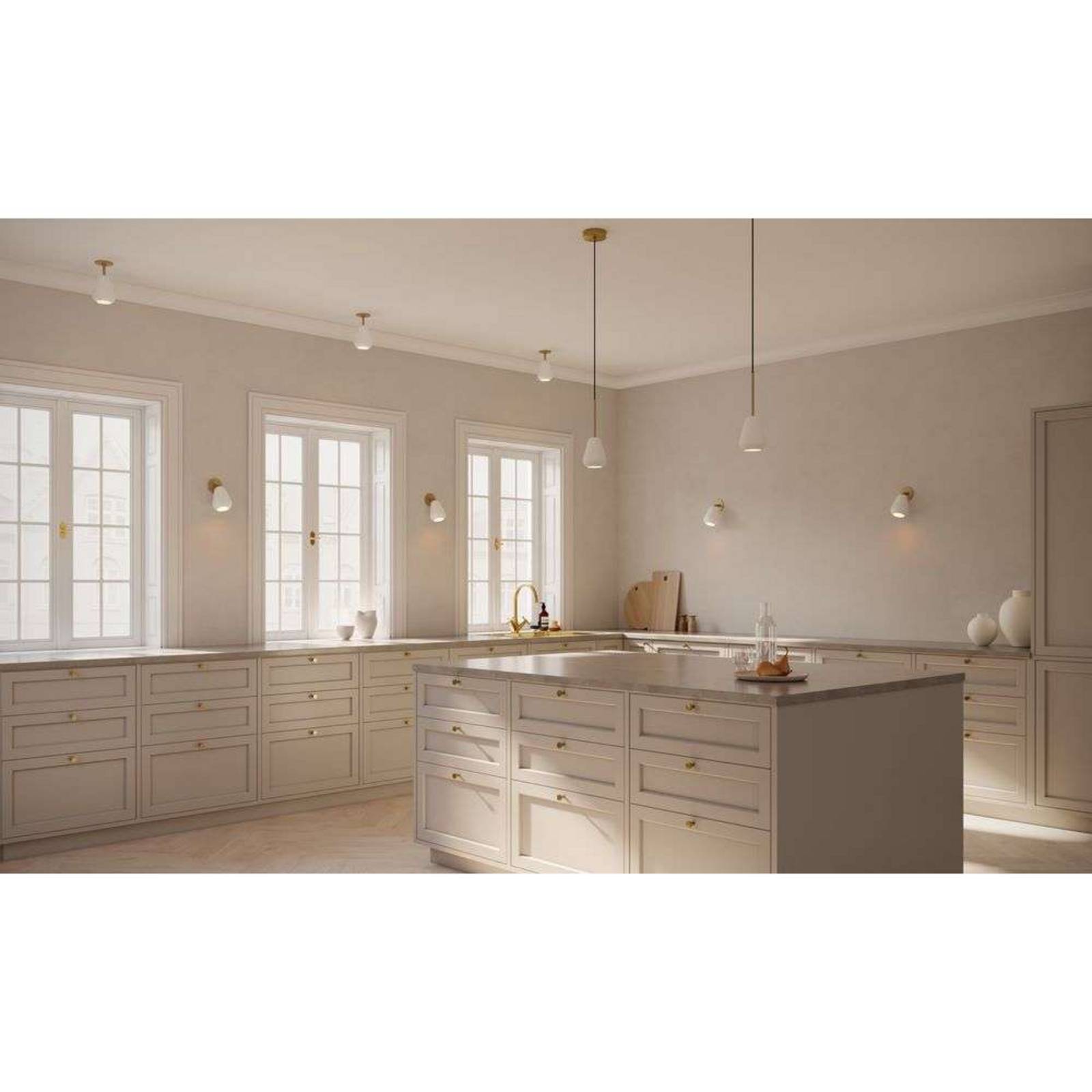 Nuura Aps Nuura inbouwspot Anoli Spot Recessed, Ø 10 cm, wit/goud – Lampen24