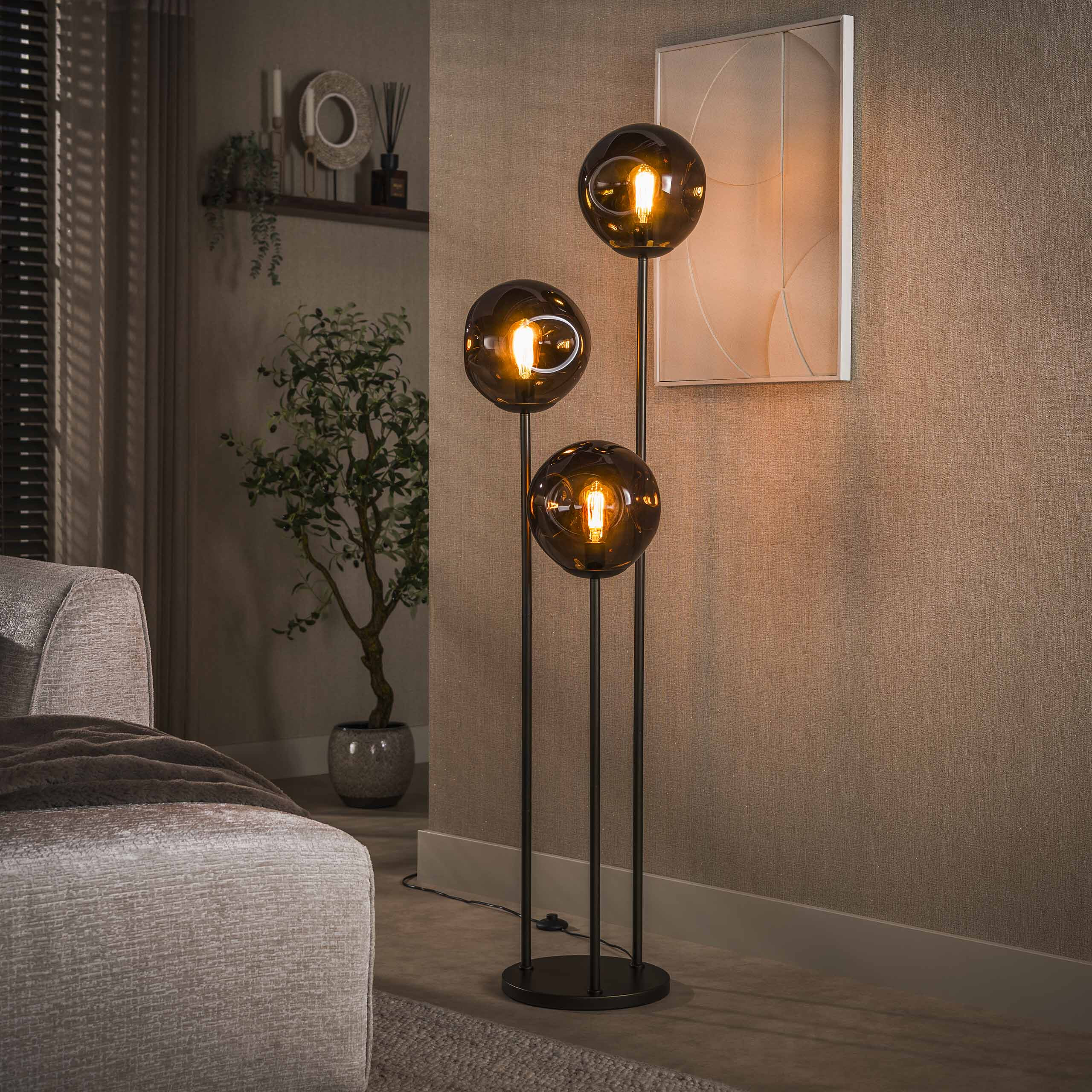 LifestyleFurn Vloerlamp Yair Glas
