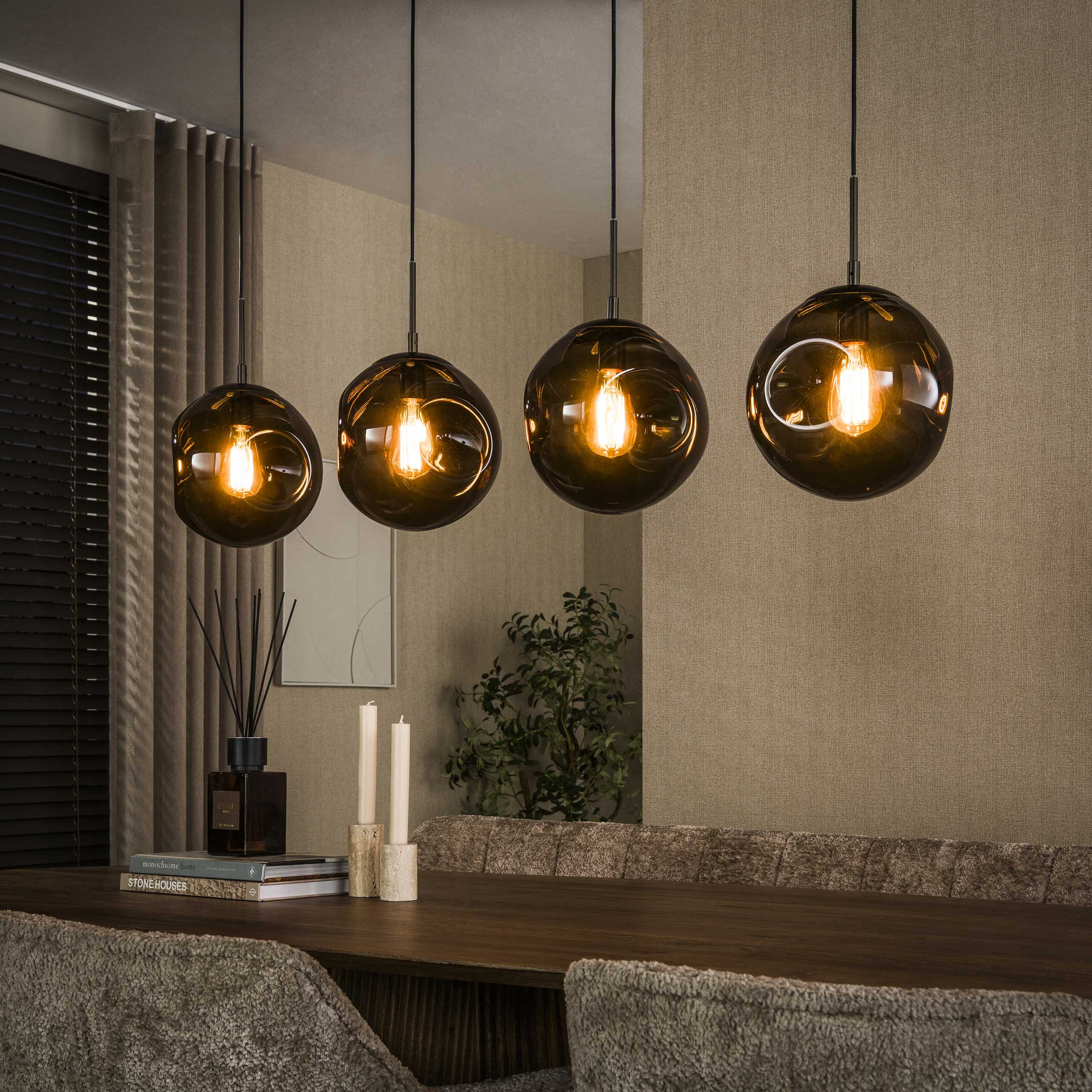 LifestyleFurn Hanglamp Yair Glas