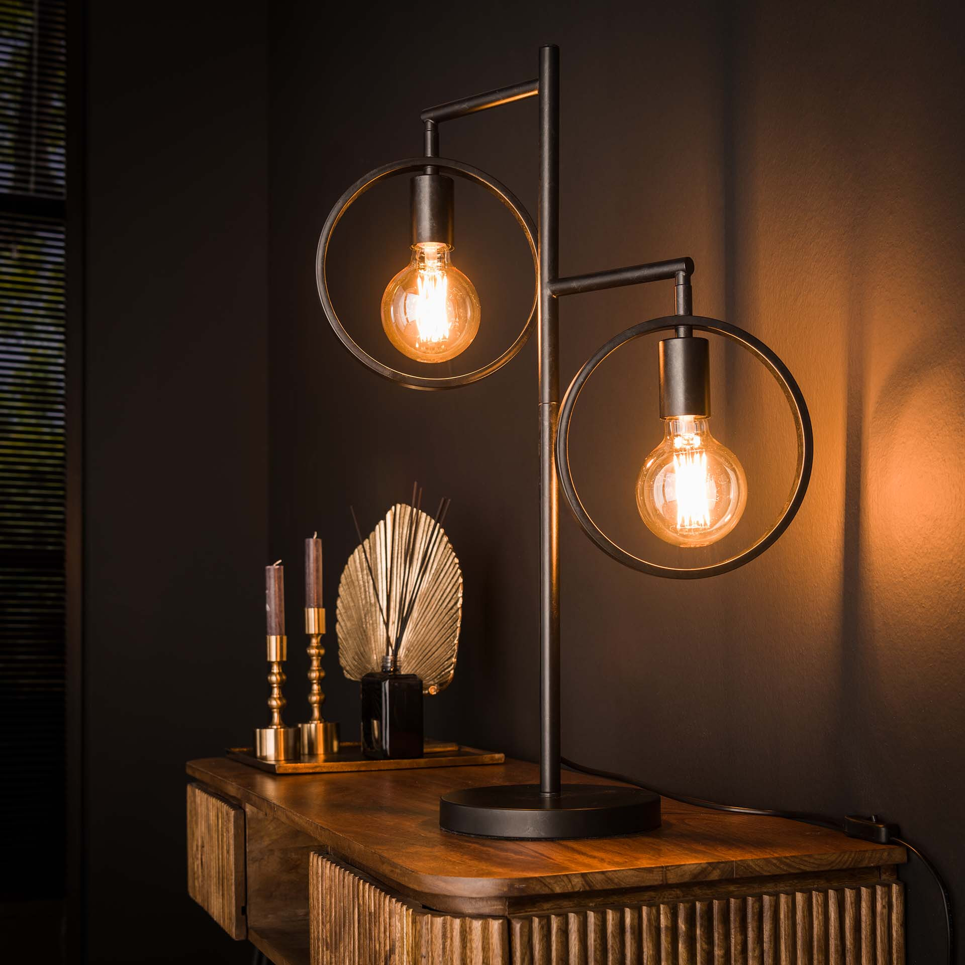 LifestyleFurn Tafellamp Holley 2-lamps