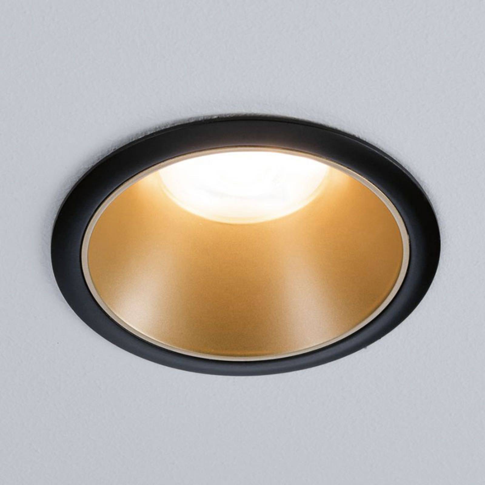 Paulmann Cole Spot GU10, zwart/goud – Lampen24