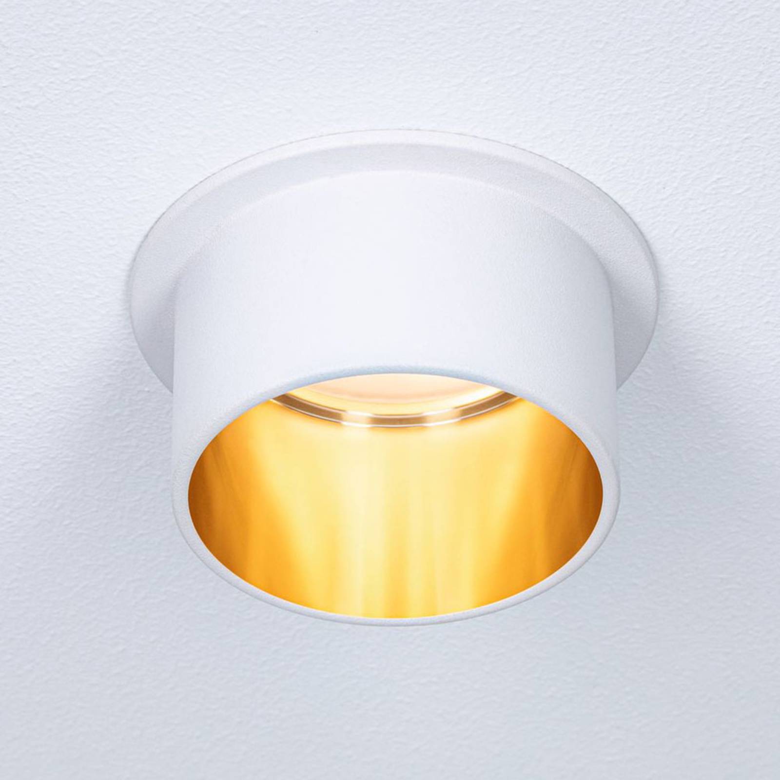 Paulmann Gil LED inbouw wit mat/goud – Lampen24