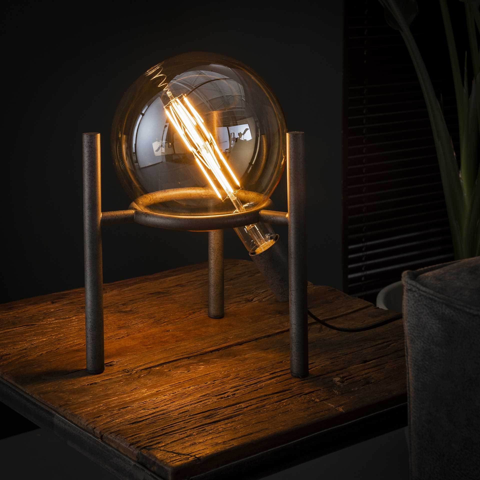 Tafellamp Saturn (excl. lichtbron) - Oud Zilver