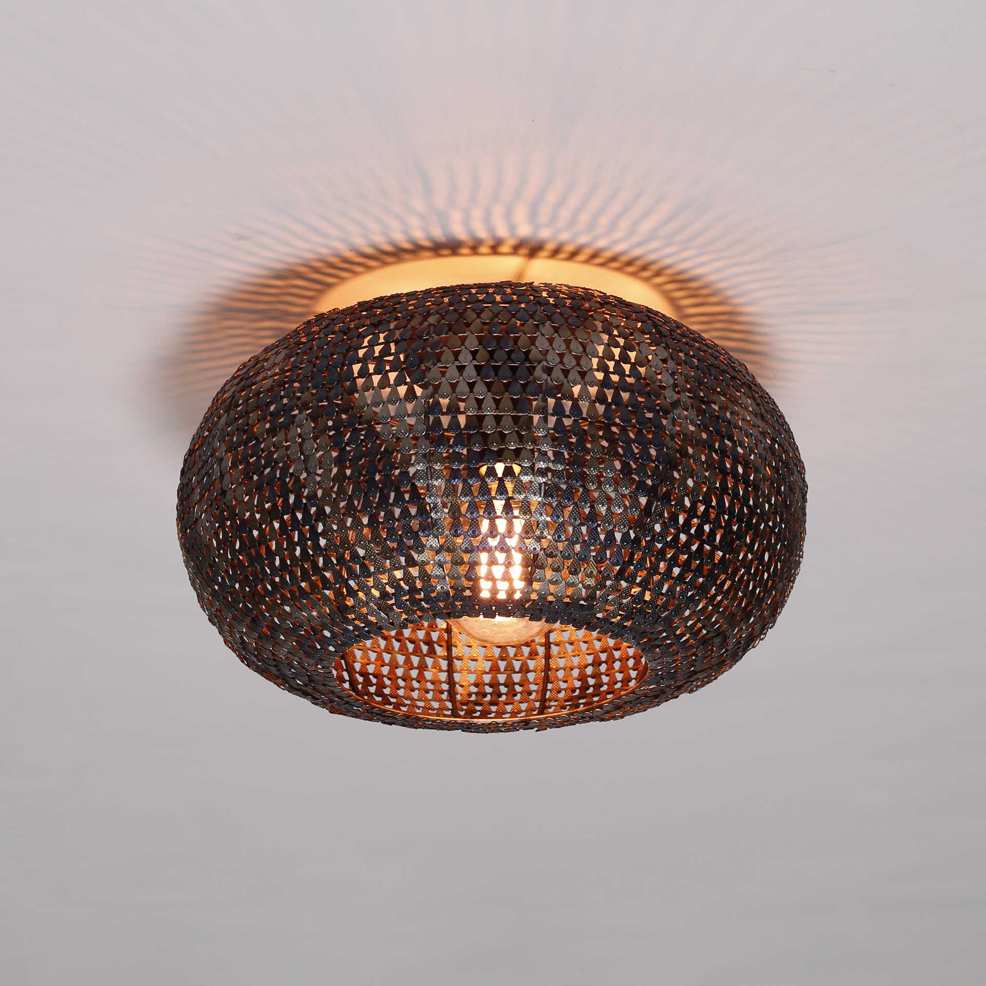 LifestyleFurn Plafondlamp Terrial Burned finish