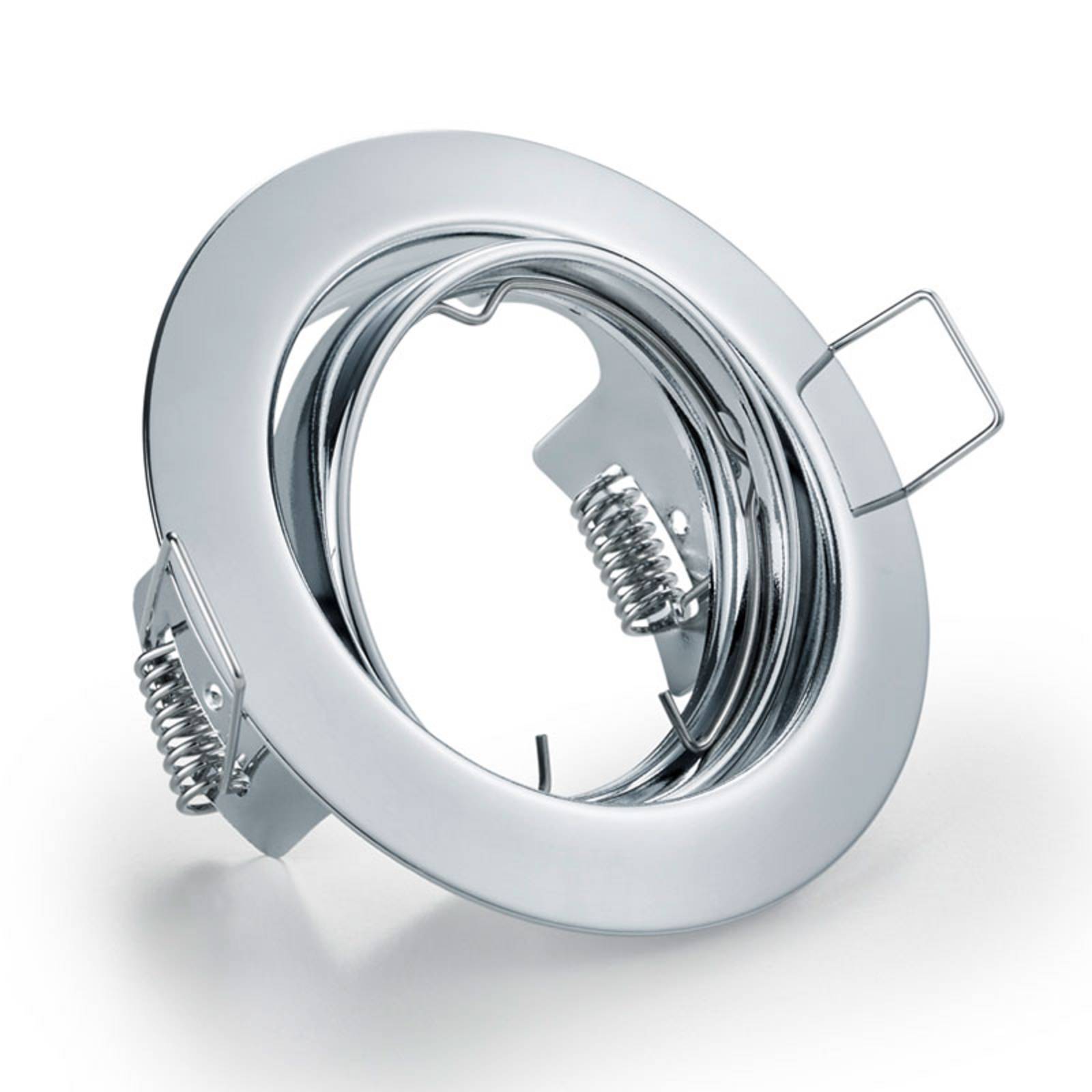 Trio Lighting Ronde inbouwlamp Jura in chroom – Lampen24