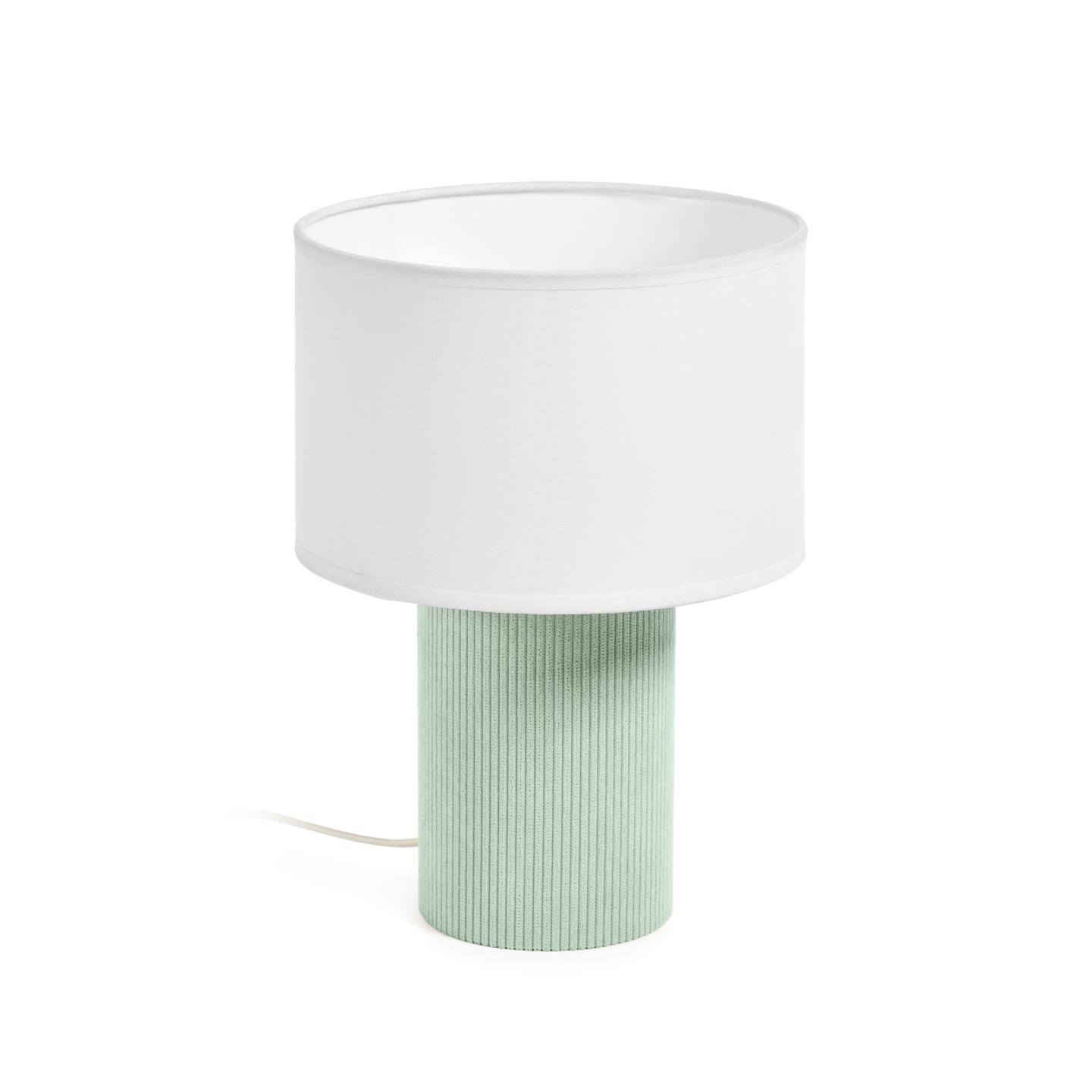 Kave Home Tafellamp Bianella Corduroy - Turquoise
