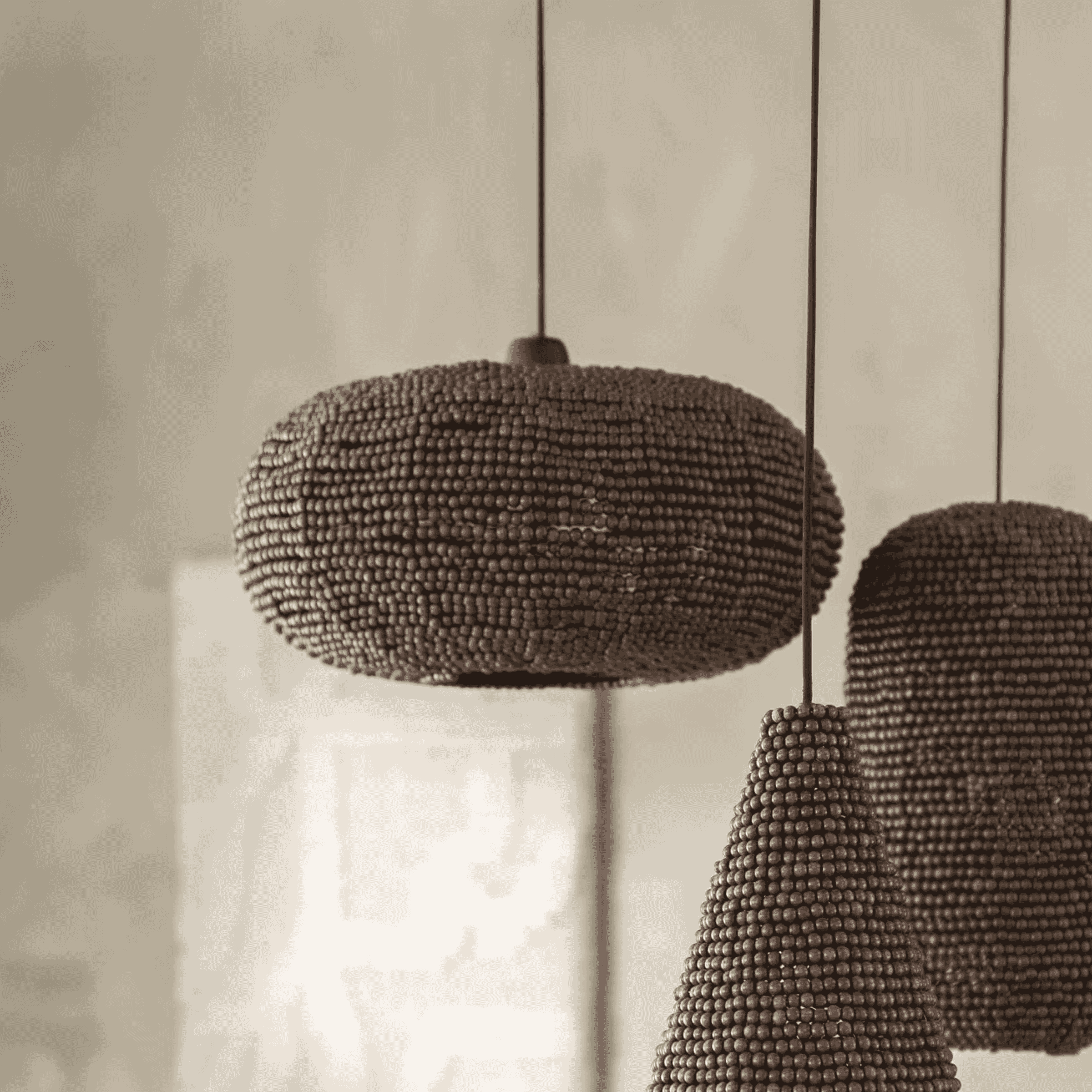 By-Boo Hanglamp Shanga Houten kralen