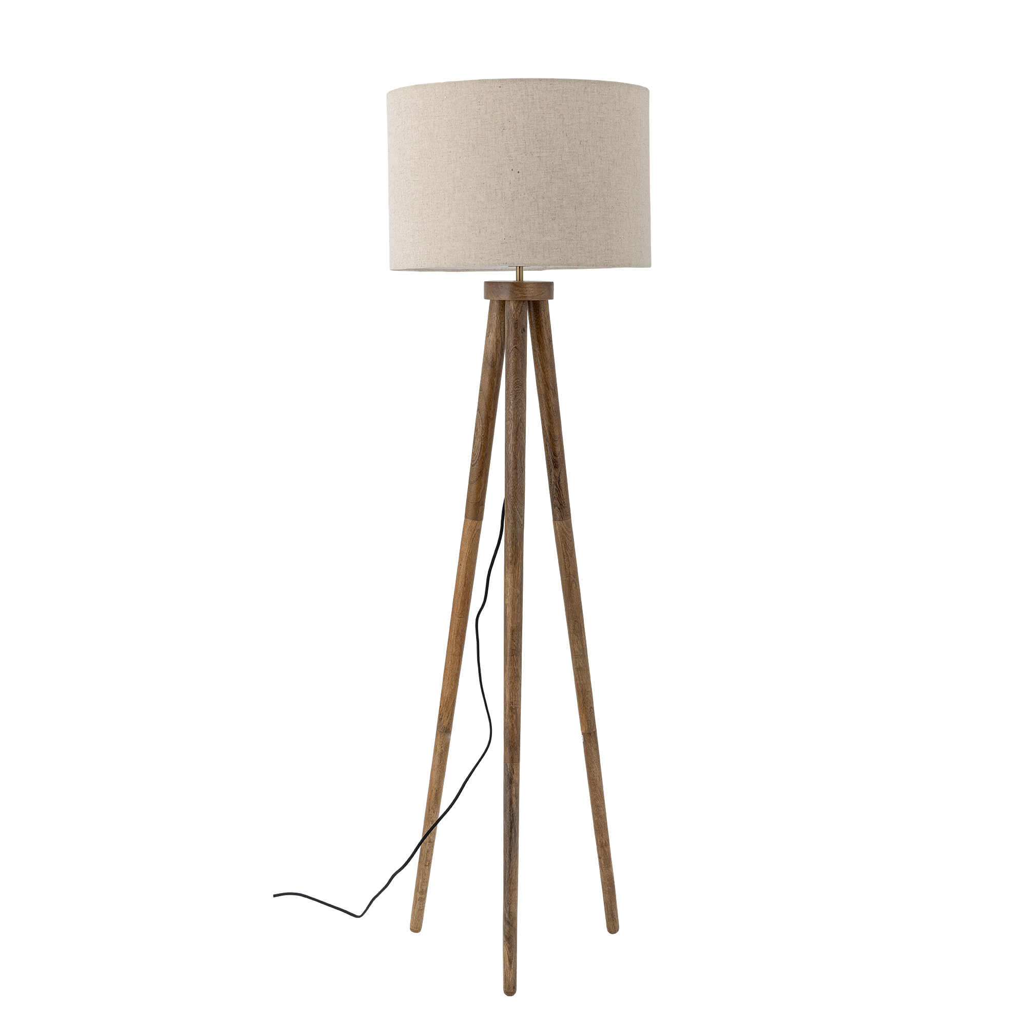 Bloomingville Vloerlamp Etienne Linnen en mangohout