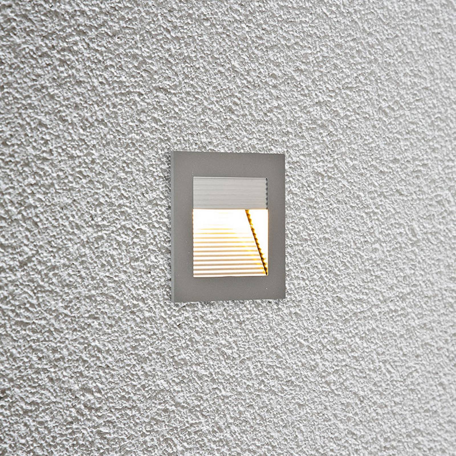 EVN P2140 LED wand inbouwlamp, 3.000 K, aluminium – Lampen24