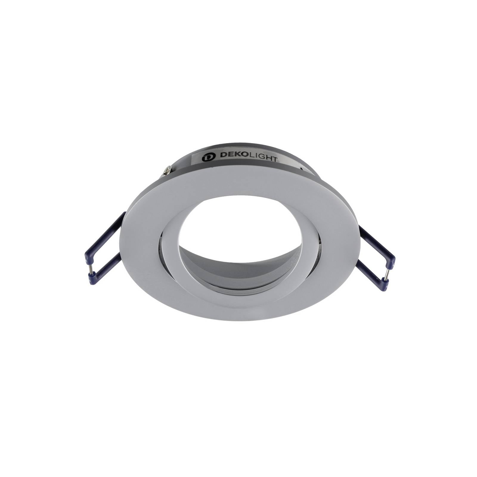 Deko-Light Samsola plafond inbouwlamp, aluminiumkleurig, Ø 8 cm, metaal – Lampen24