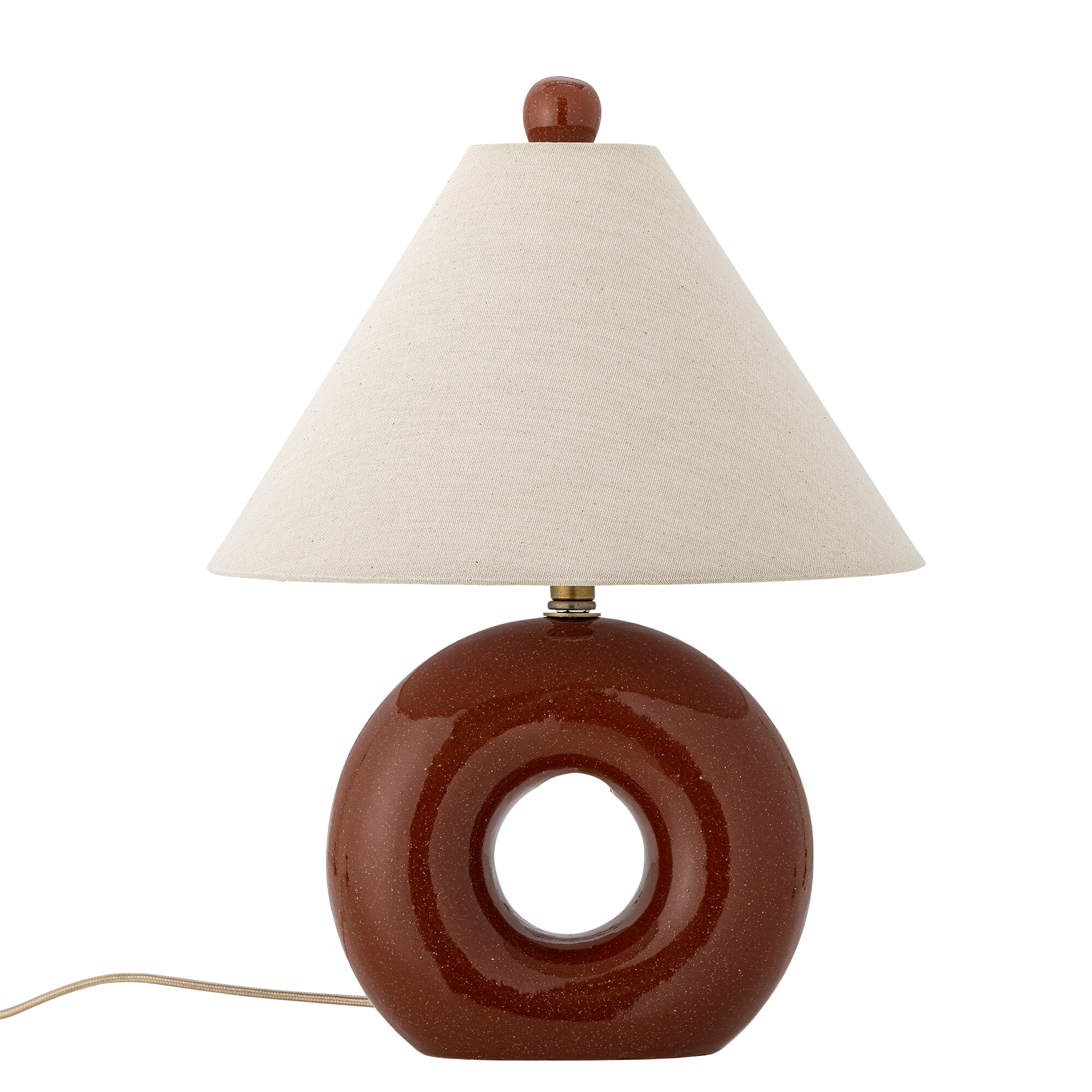 Bloomingville Ronde Tafellamp Panja 42cm hoog - Rood