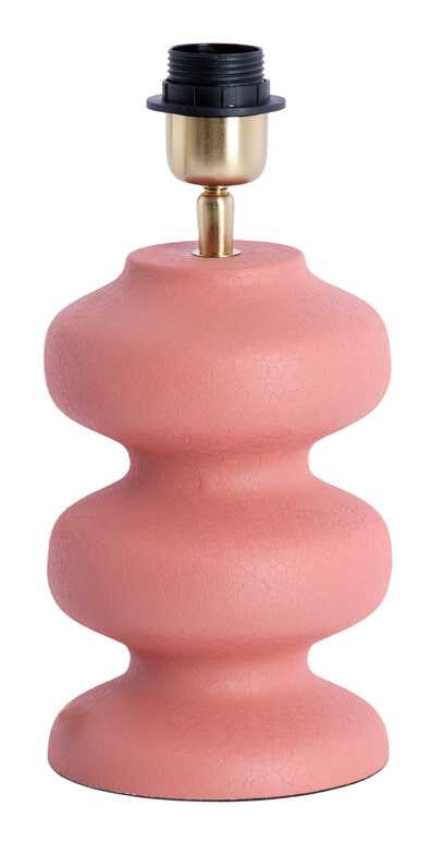 Light & Living Lampvoet Soroca 24cm - Mat Koraalroze (excl. kap) - Rond