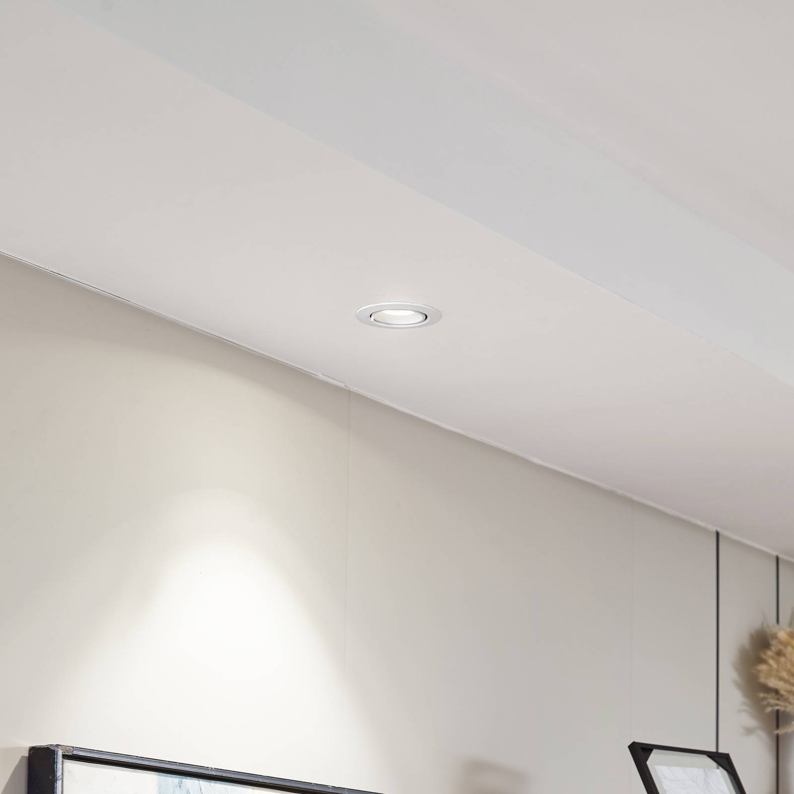 Arcchio Harcos LED downlight, wit, Ø 8 cm, 4.000K – Lampen24