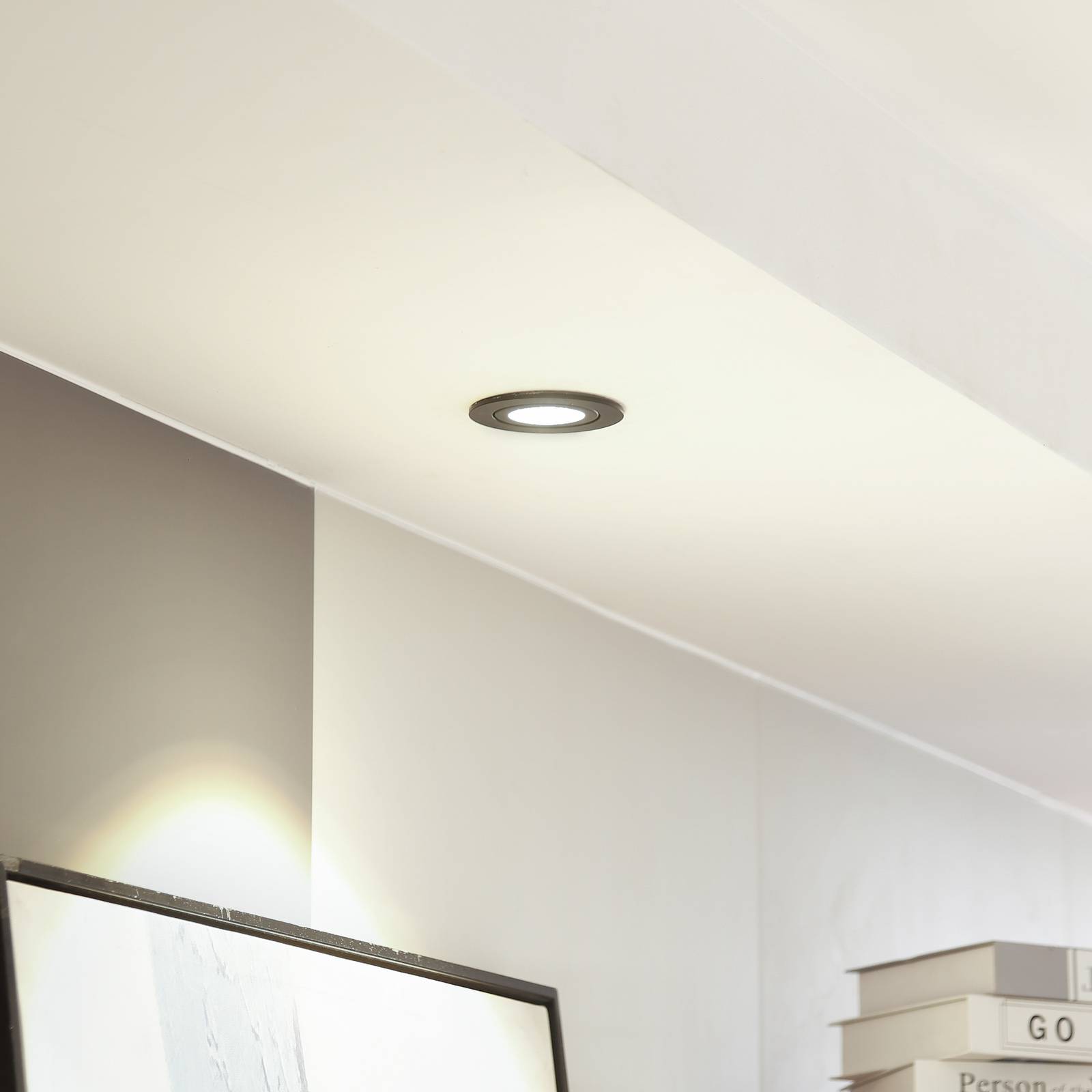 Arcchio LED downlight Jyra, zwart, 3.000K – Lampen24