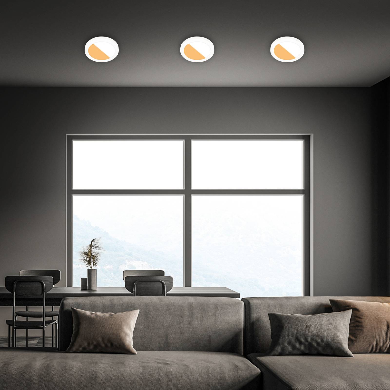 Briloner LED inbouwlamp 7609 3.000K/4.000K Ø 17 cm - Lampen24