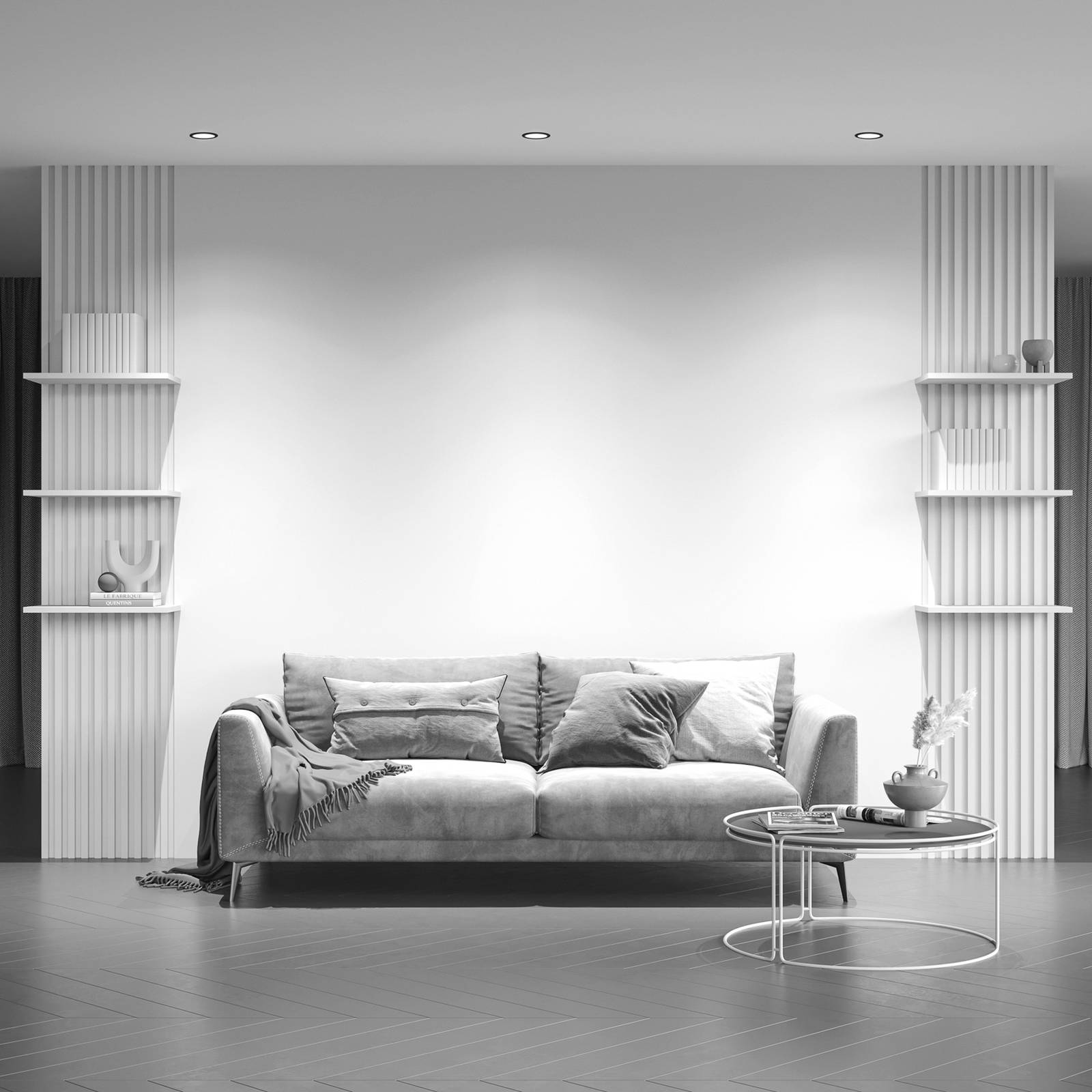 Maytoni Yin LED inbouwlamp, IP20, 3000K, triac, zwart – Lampen24